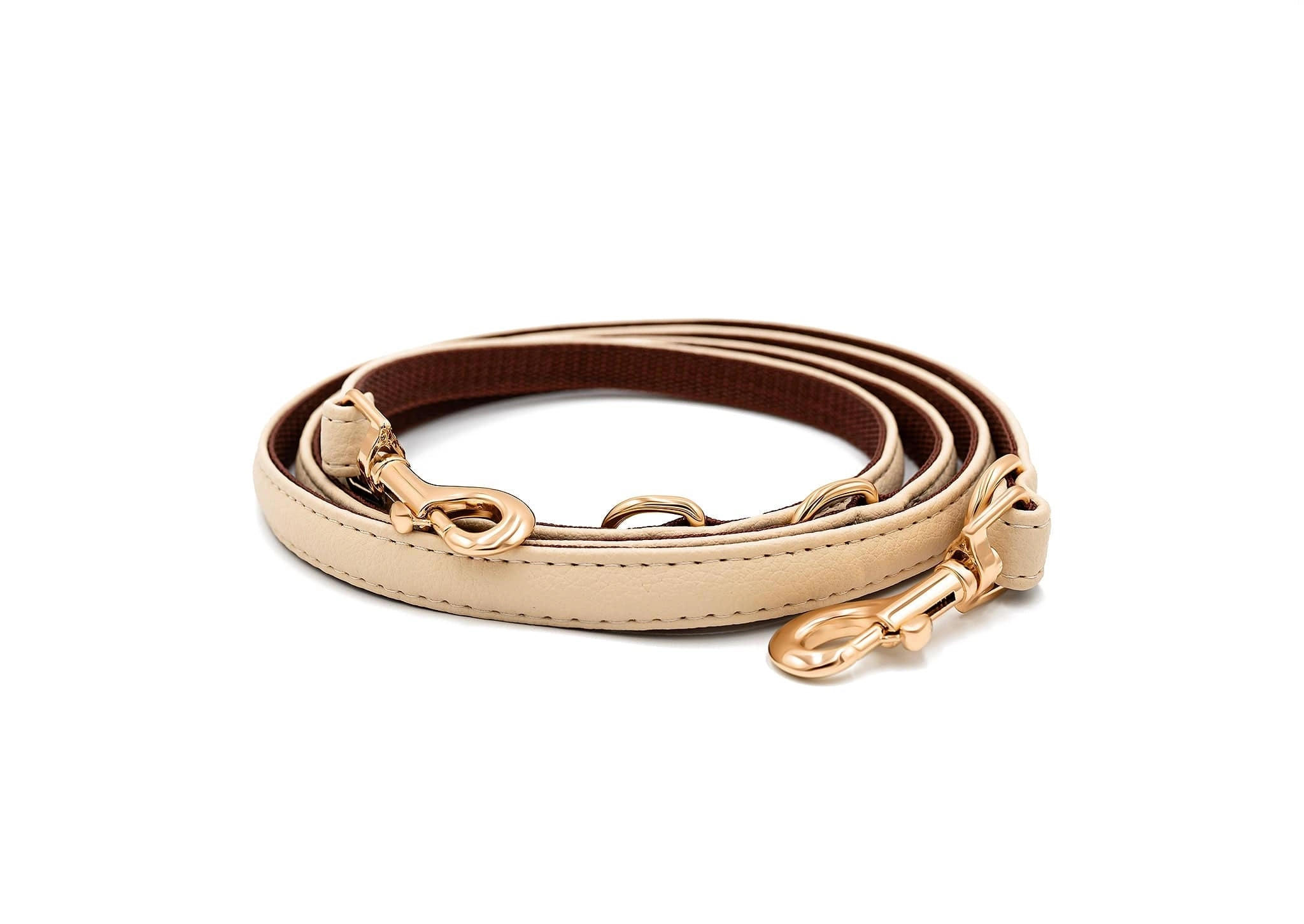 2 In 1 Piñatex® Vegan Leather Dog Collar & Leash Set | Beige