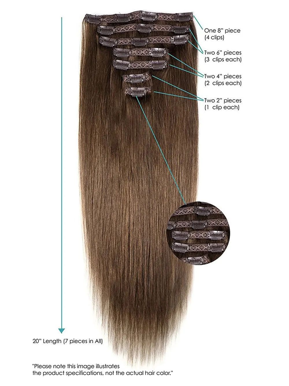 20" Clip-In Hair Extensions | Remy Human Hair (7 Piece) | Unavailable