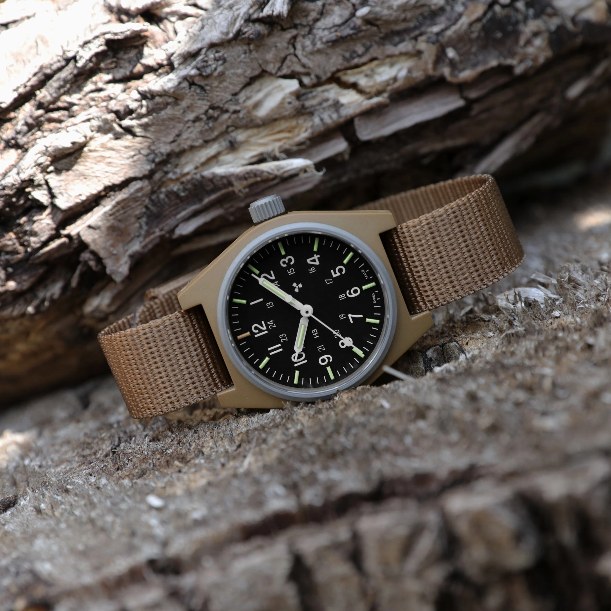 34mm Desert Tan General Purpose Quartz (GPQ)