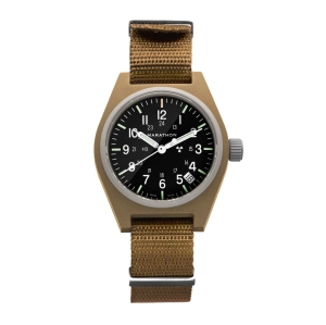 34mm Desert Tan General Purpose Quartz with Date (GPQ-D)