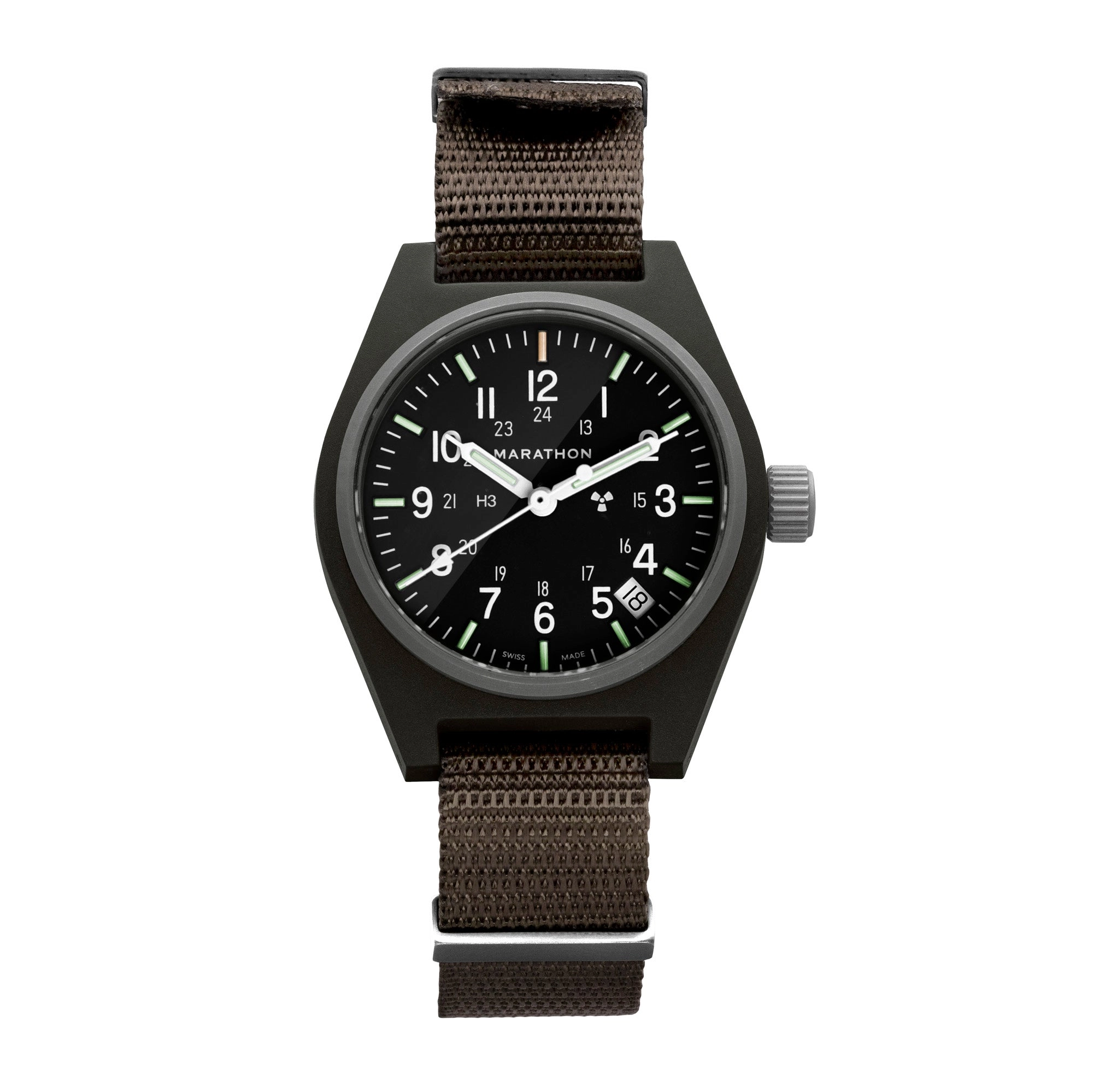 34mm Sage Green General Purpose Quartz with Date (GPQ-D)