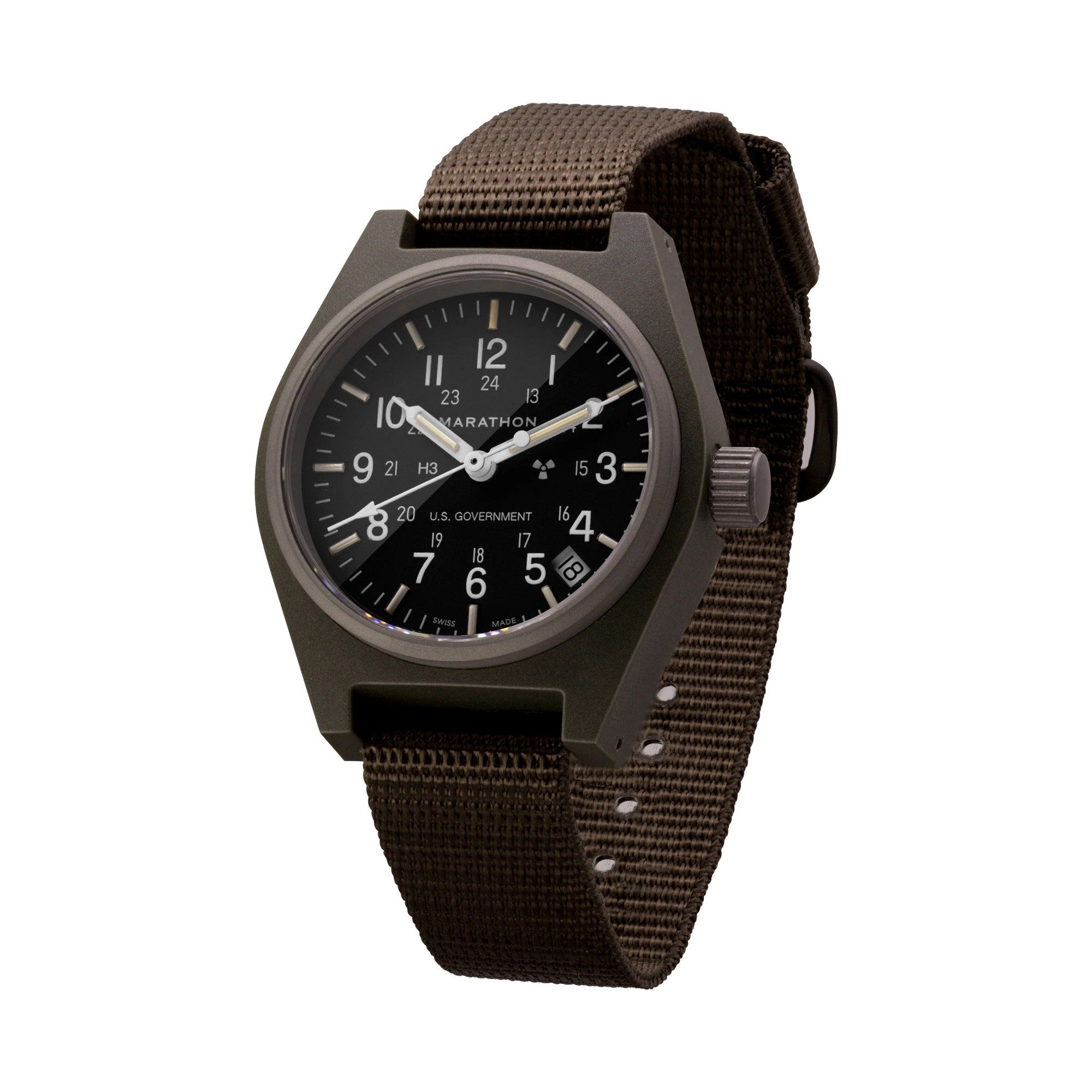 34mm Sage Green General Purpose Quartz with Date (GPQ-D)