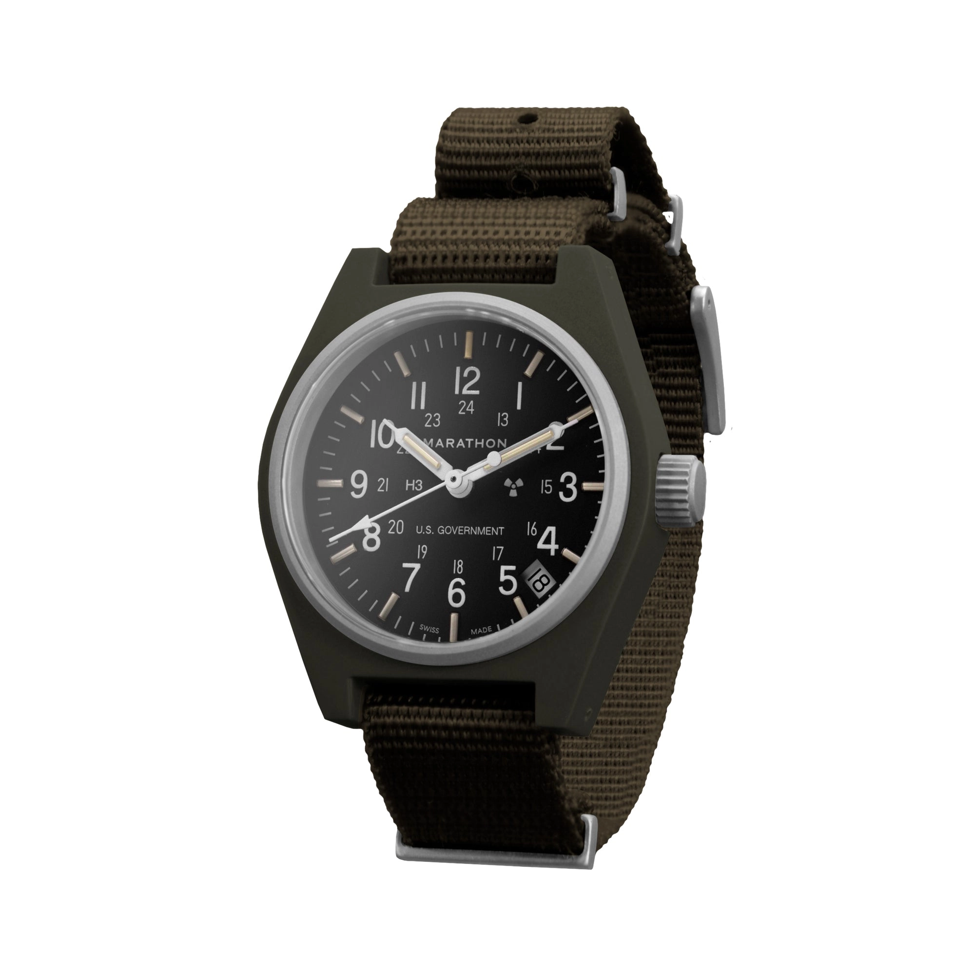 34mm Sage Green General Purpose Quartz with Date (GPQ-D)