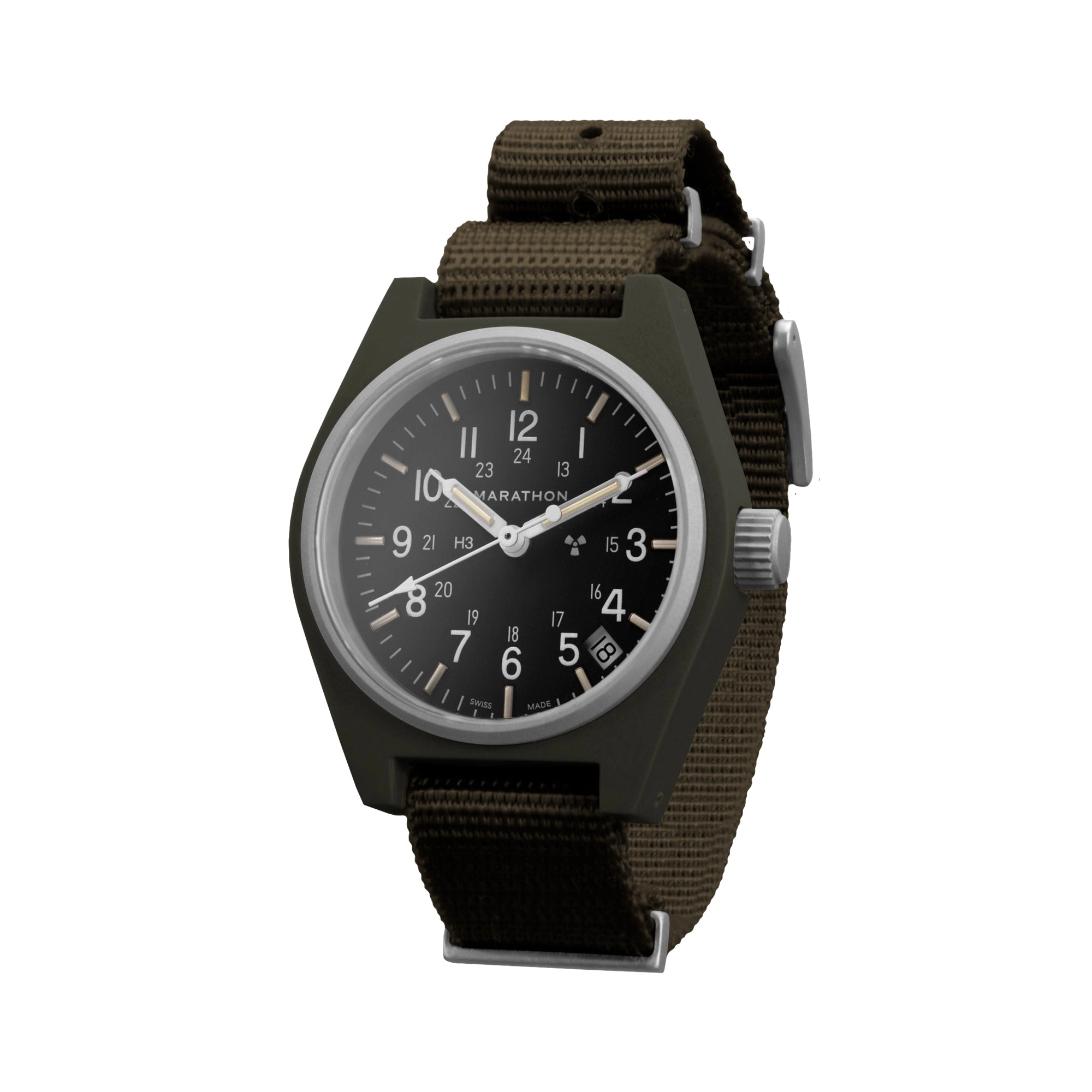 34mm Sage Green General Purpose Quartz with Date (GPQ-D)