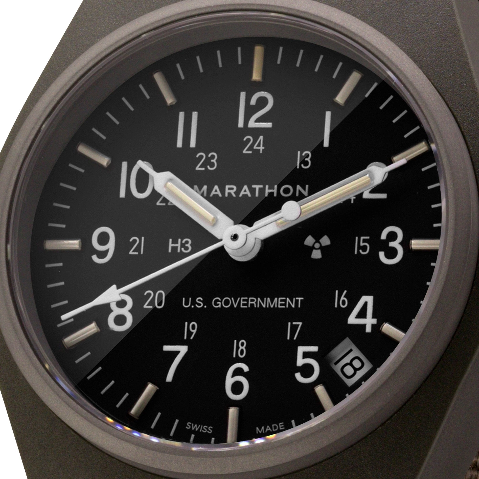 34mm Sage Green General Purpose Quartz with Date (GPQ-D)