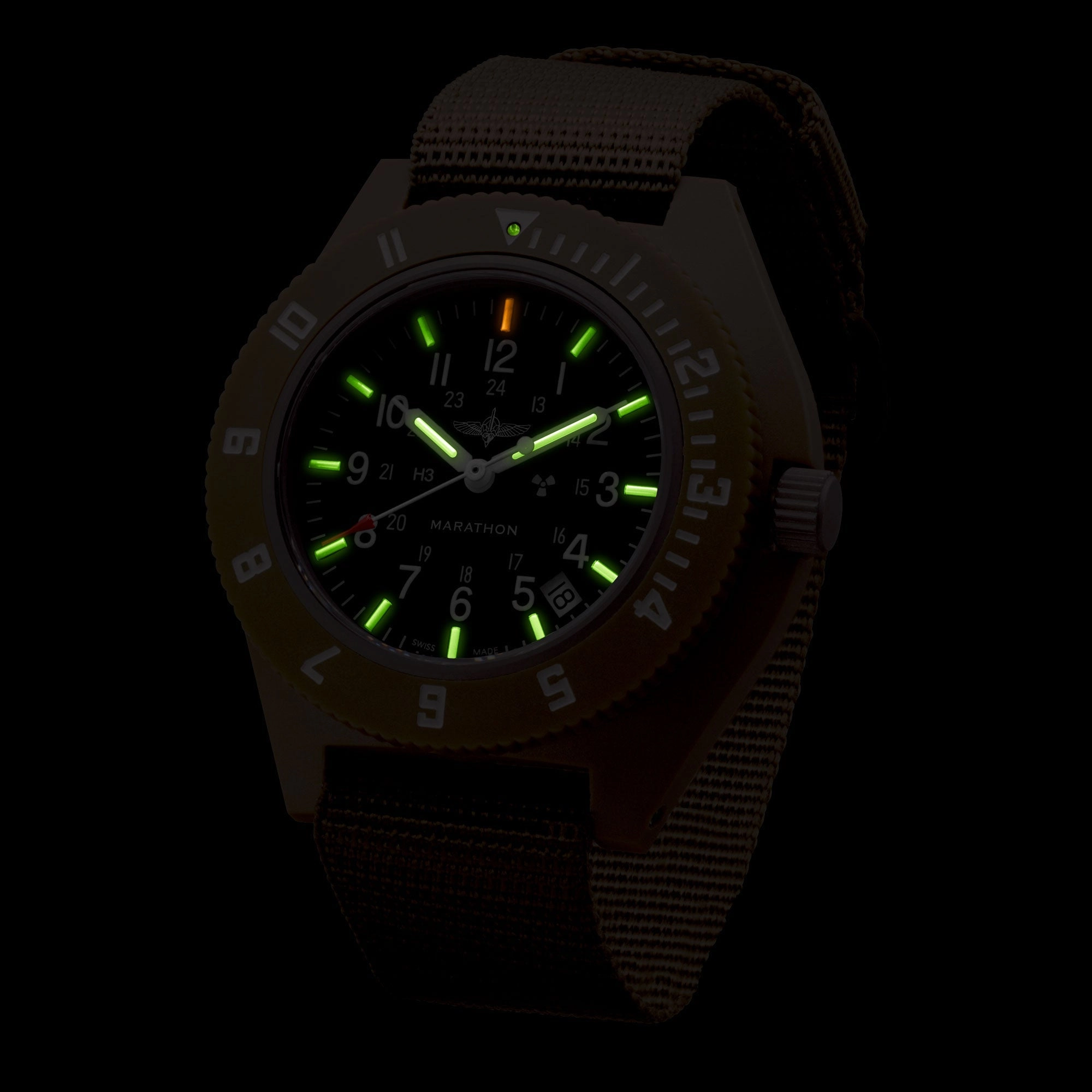 41mm Official Duvdevan Desert Tan Pilot's Navigator with Date (Quartz)