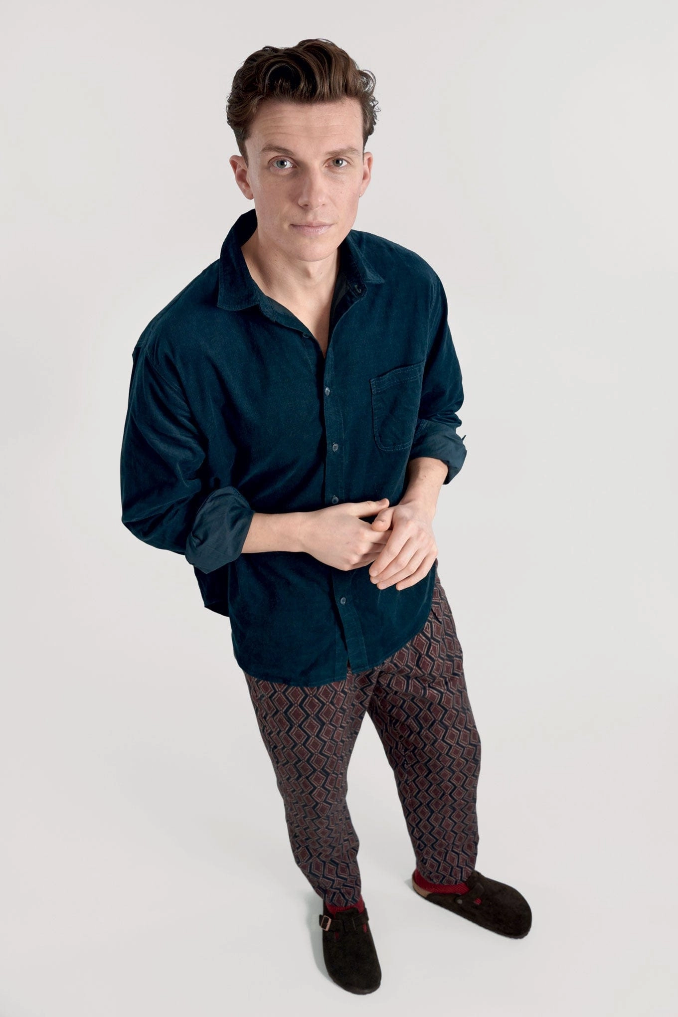 Abel Men's Cotton Shirt | Dark Marine