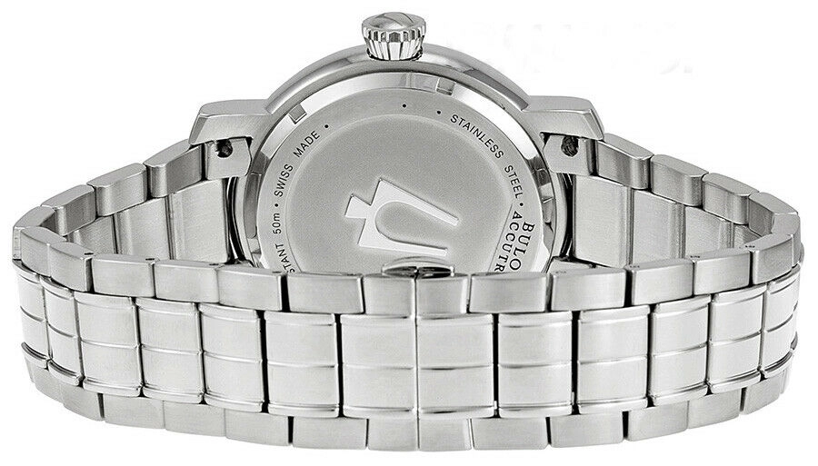 Accutron by Bulova Amerigo Stainless Steel Mens Watch Retrograde Calendar 63C103