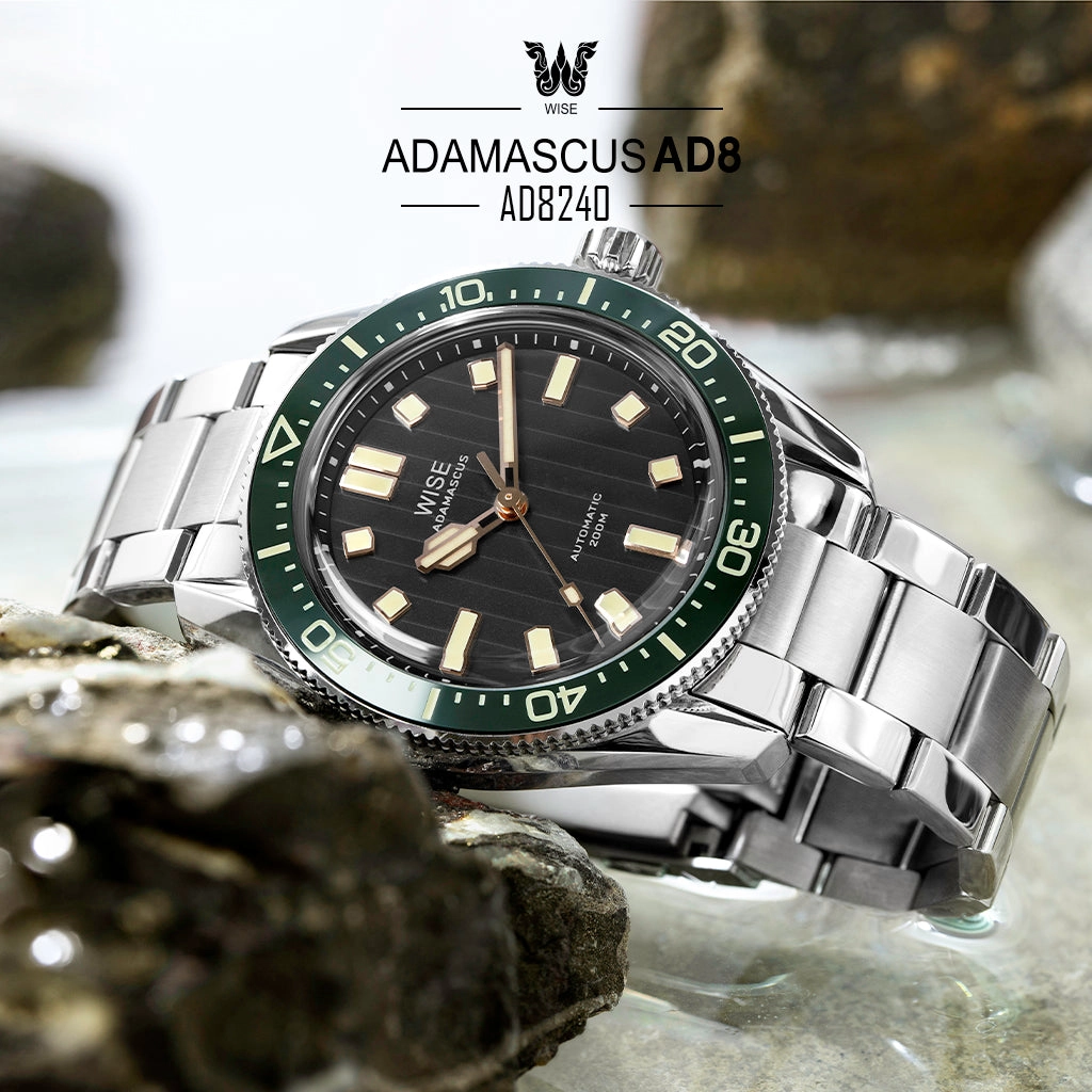 ADAMASCUS AD8240-S Stainless Steel 904L Bracelet Set
