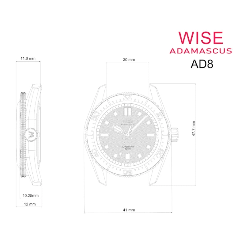 ADAMASCUS AD830A Stainless 904L