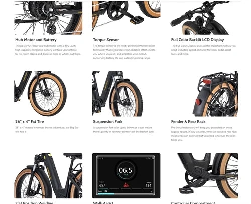 Aima Big Sur Electric Fat Tire Bike