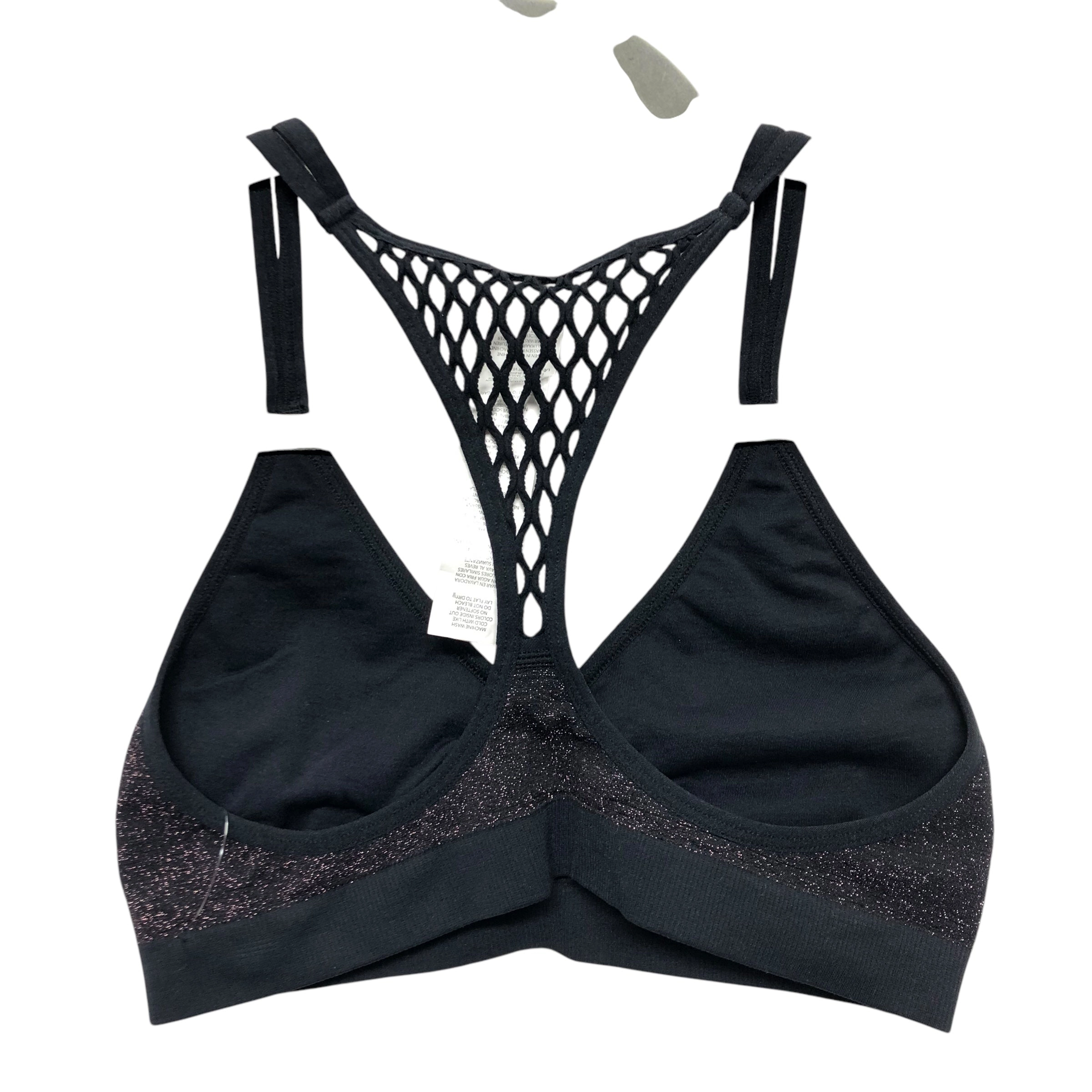 Athletic Bra By Fabletics In Black & Pink, Size:S