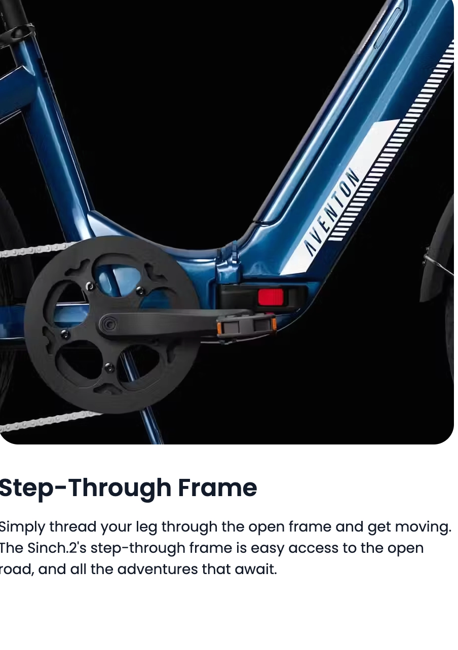 Aventon Sinch 2 Fat Tire Step Thru Folding Electric Bike