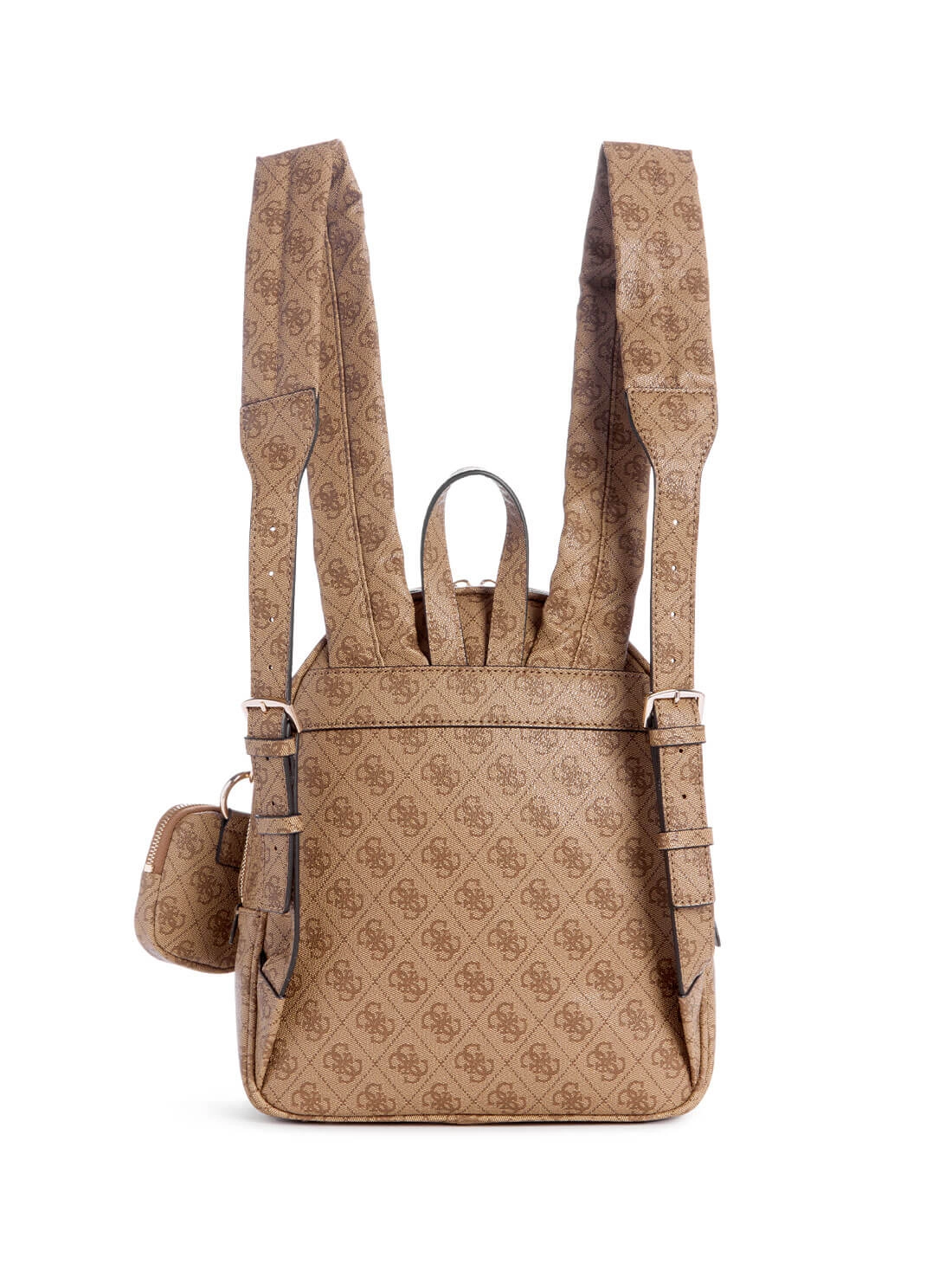 Beige Brown Logo Power Play Backpack