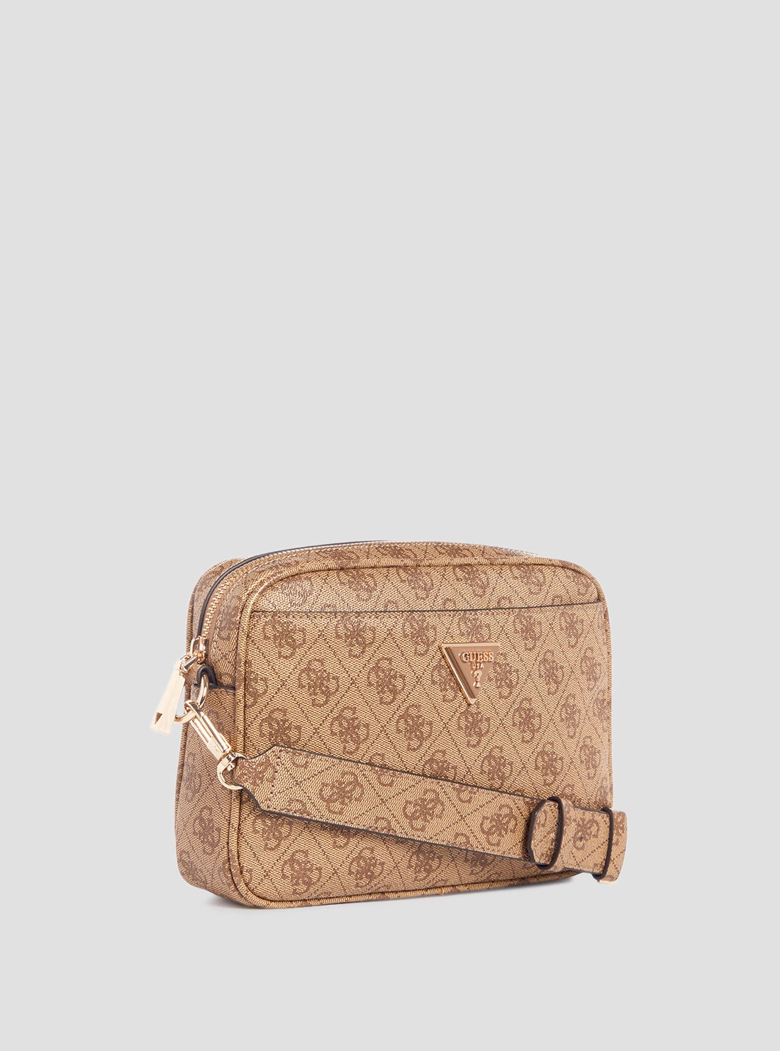 Beige Logo Meridian Camera Bag