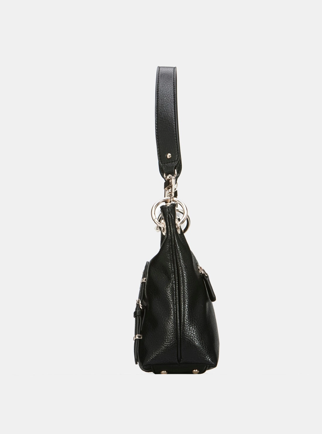 Black Levia Top Zip Shoulder Bag