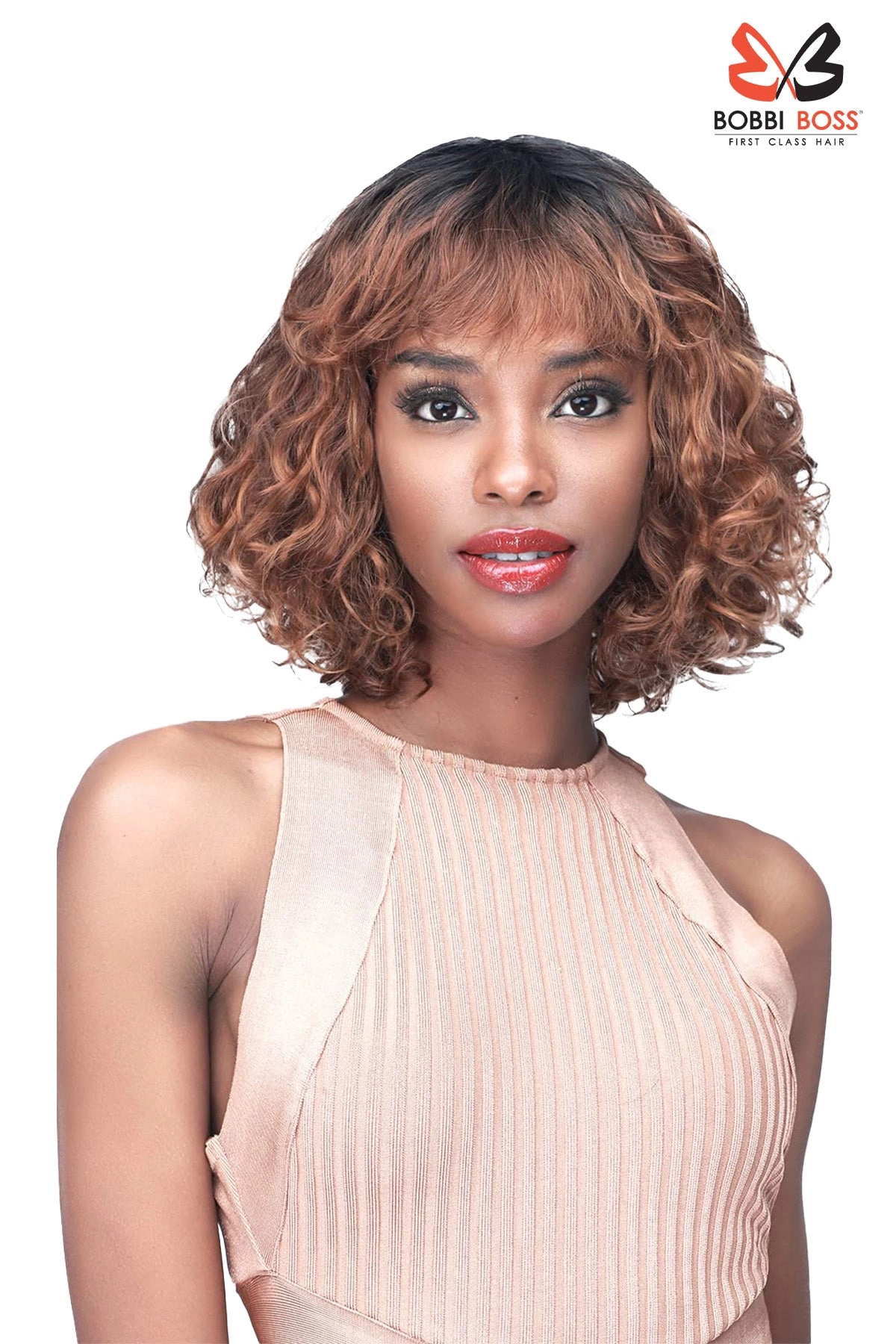 BOBBI BOSS BOB CURLY SYNTHETIC WIG - M1202 TIANA
