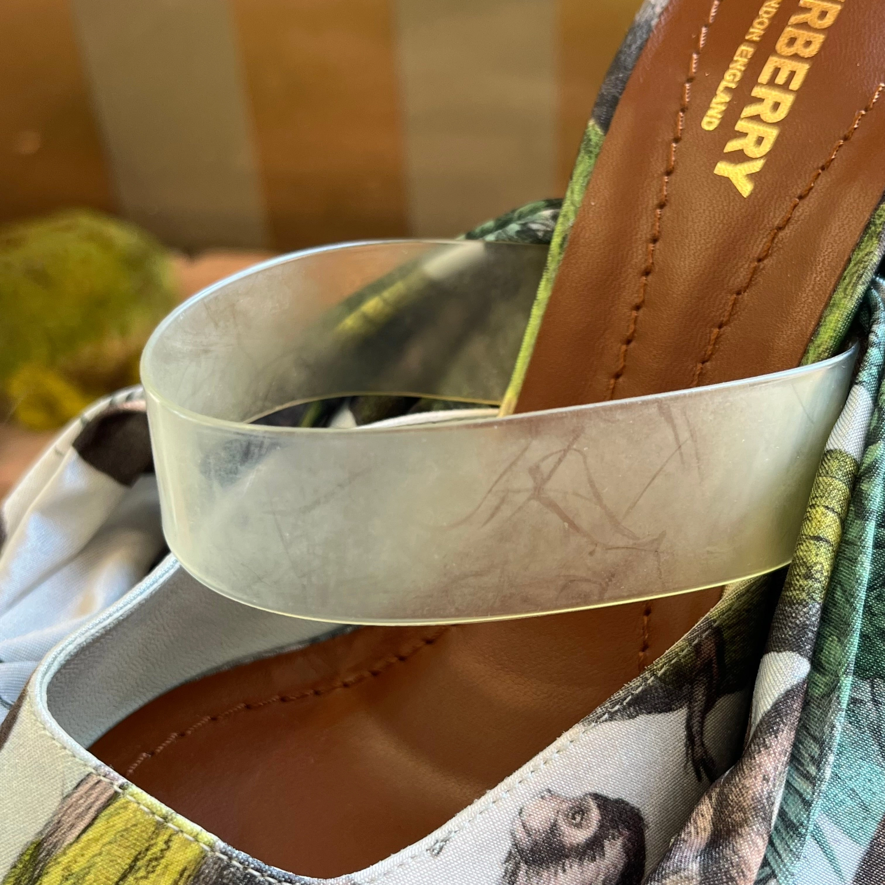 BURBERRY Tillington Wrap Pumps SZ38.5(8.5US) TS4002