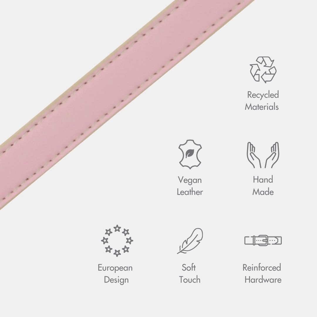 Cupertino Air Tag Enabled Vegan Leather Dog Collar | Multiple Colours