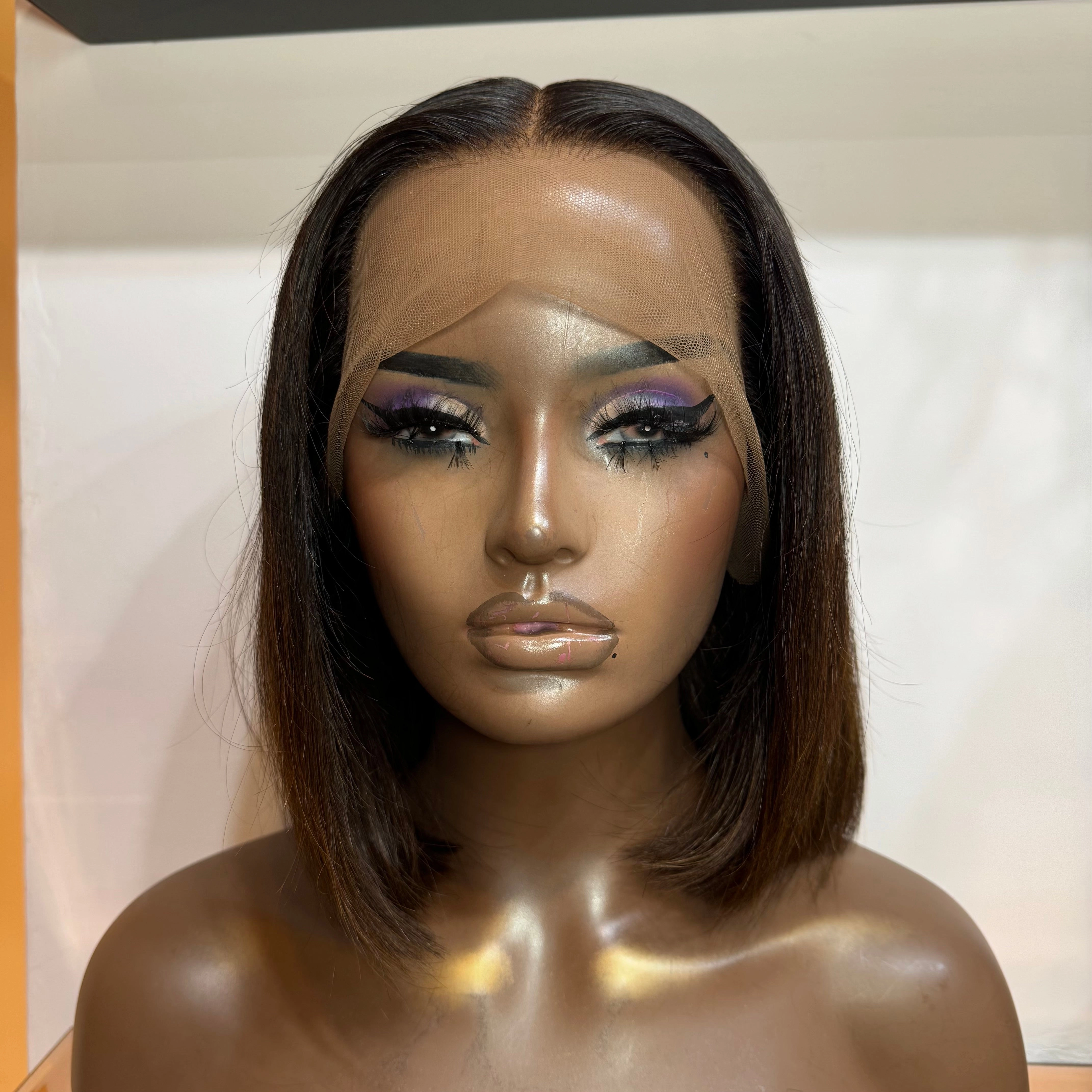 Custom Colour Bob - 10" inch Frontal Lace Wig - HD Lace 42