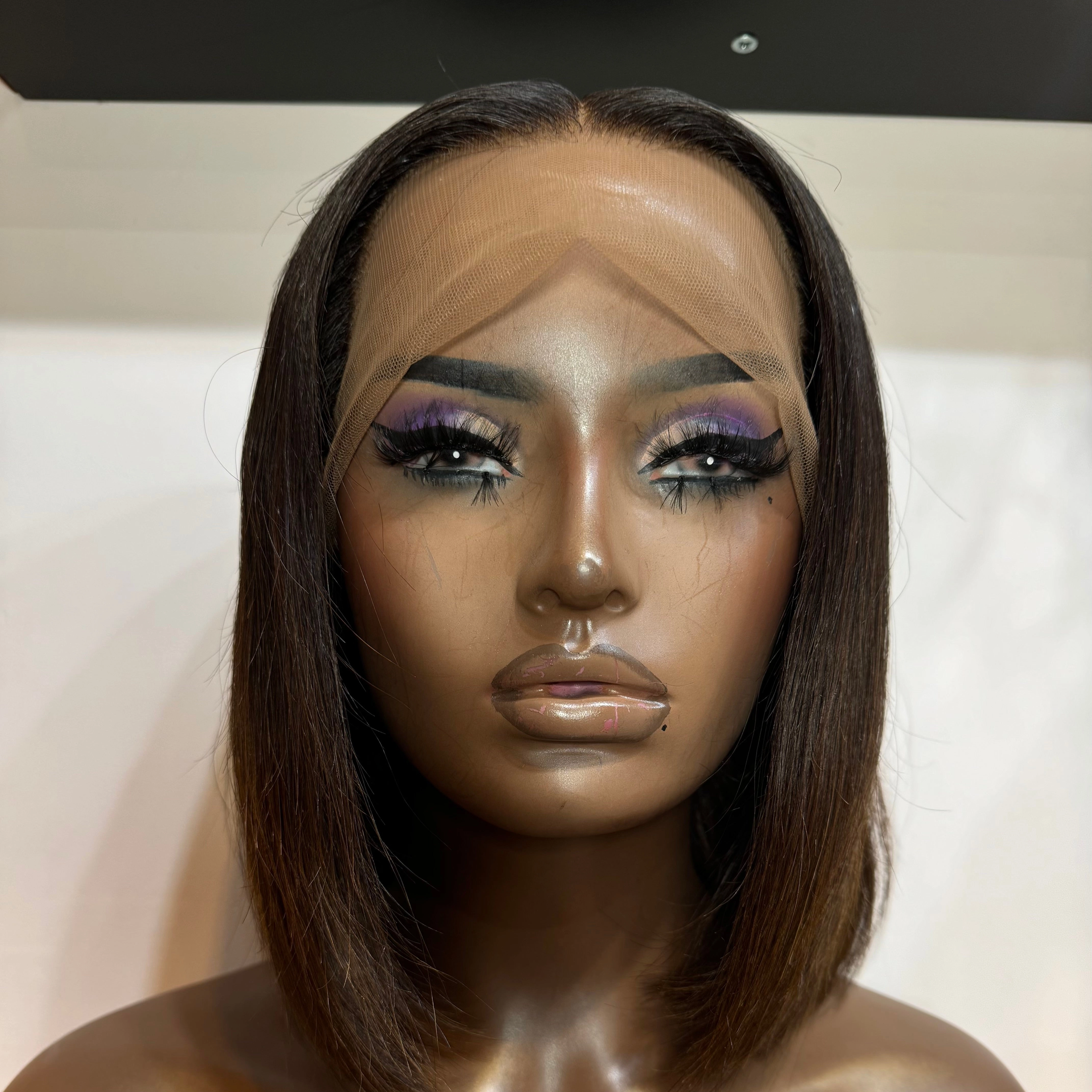 Custom Colour Bob - 10" inch Frontal Lace Wig - HD Lace 42