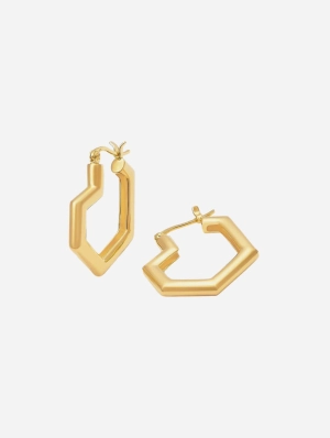Daryl Small Hoops | 18k Gold Plated