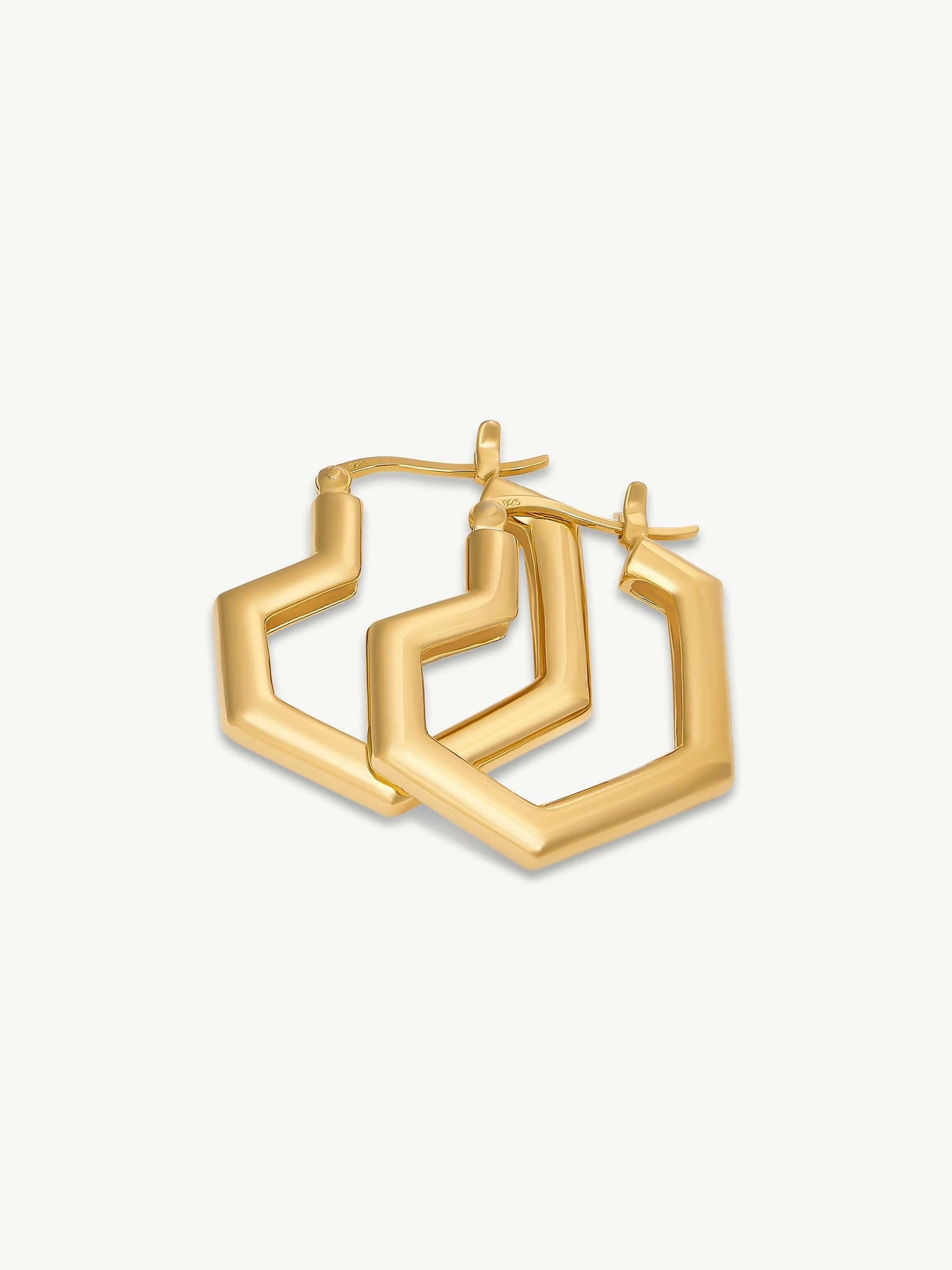 Daryl Small Hoops | 18k Gold Plated