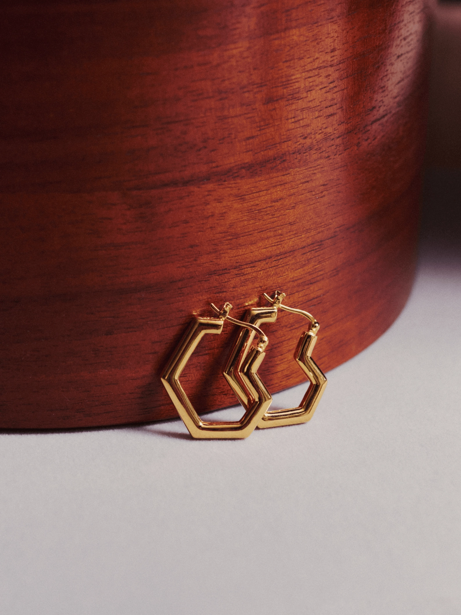 Daryl Small Hoops | 18k Gold Plated
