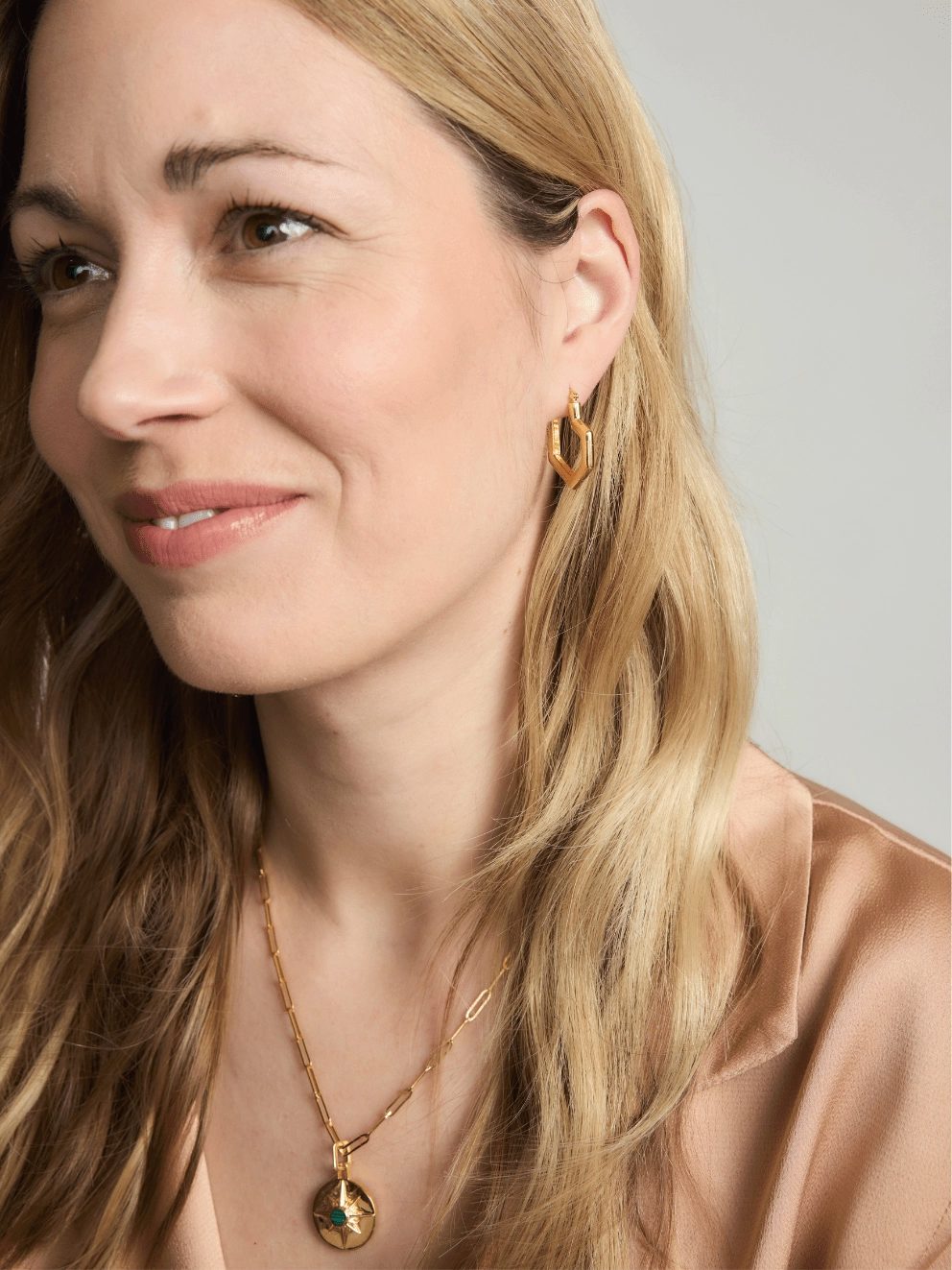 Daryl Small Hoops | 18k Gold Plated