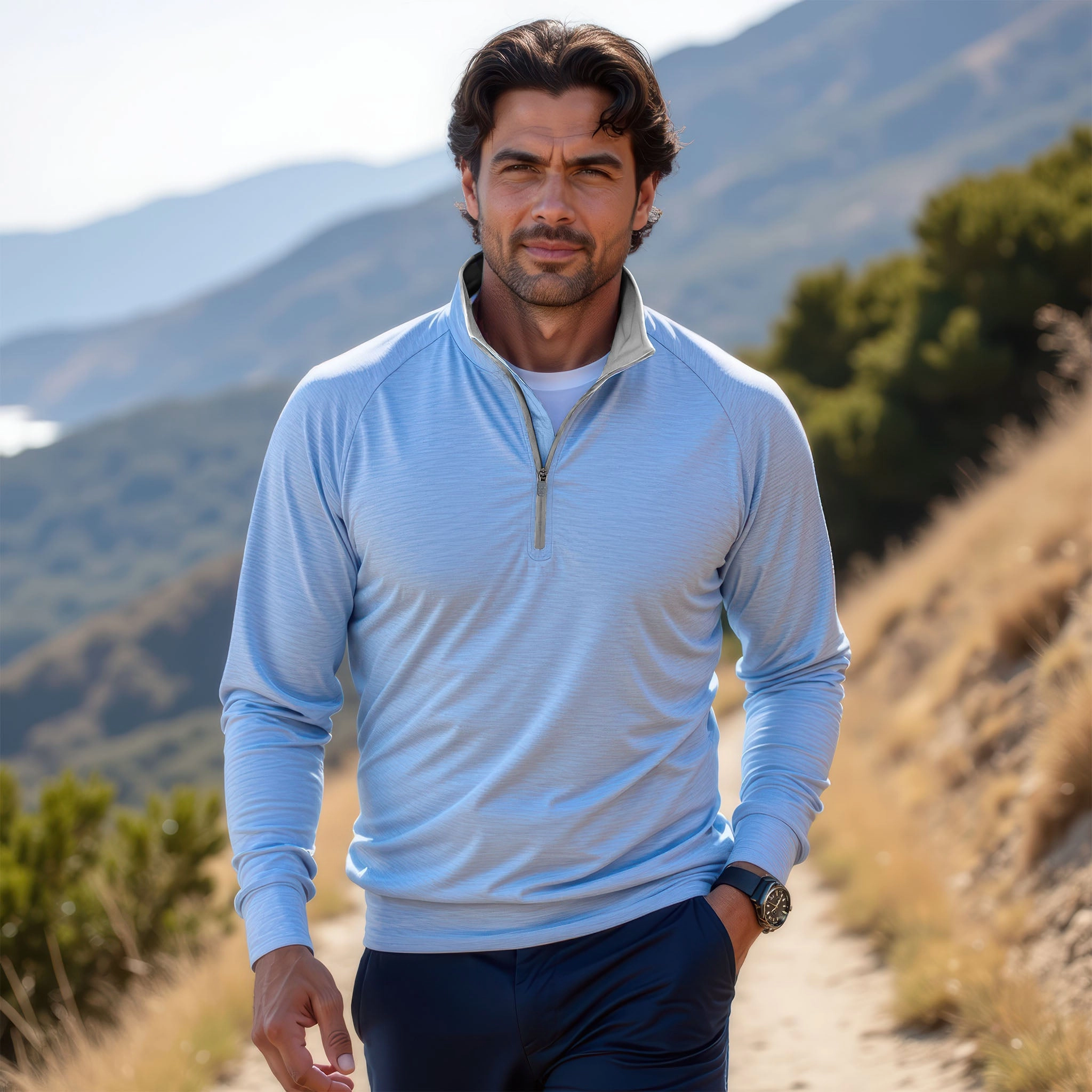 DriRelease® Performance Pullover Coastal Blue