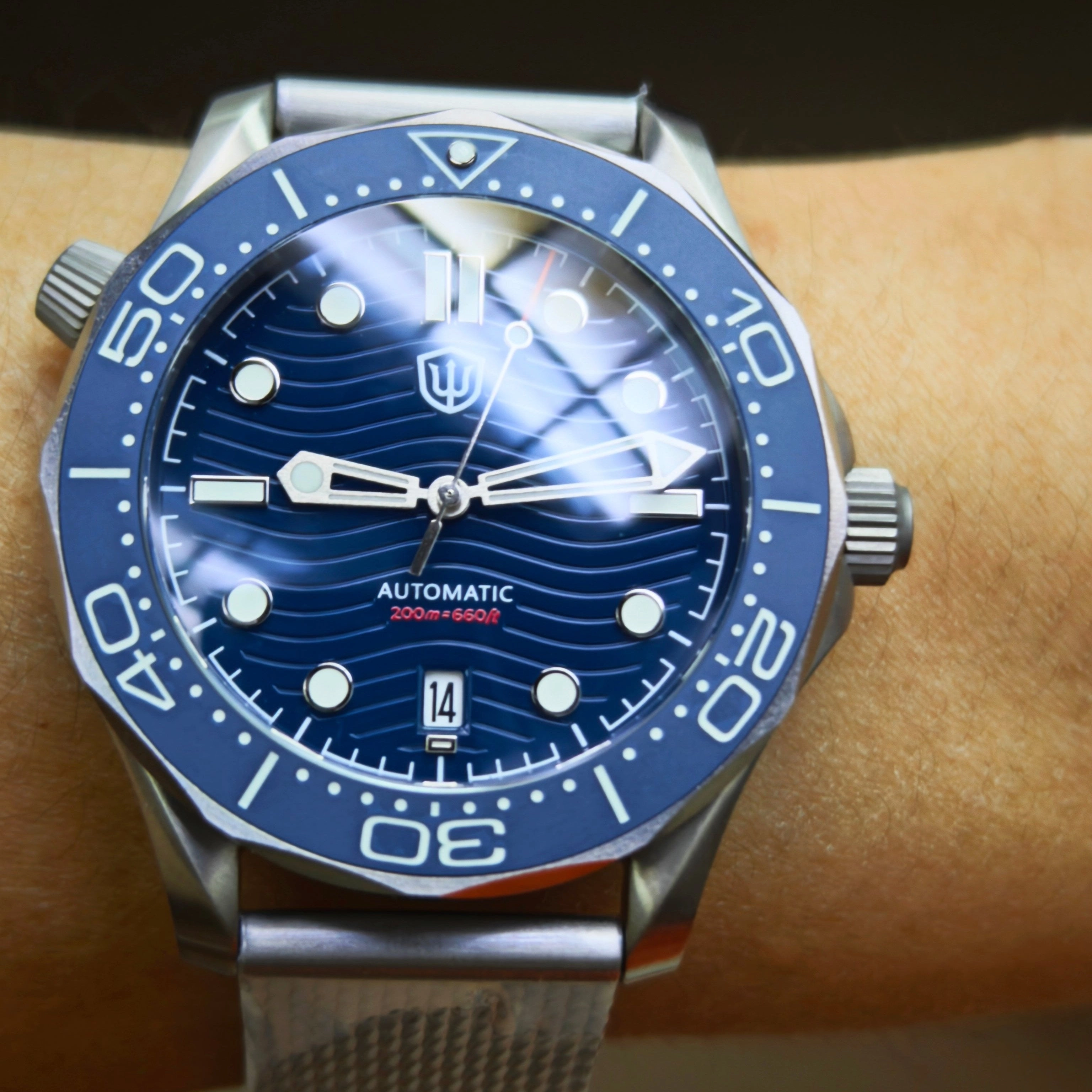 ★EU-Pre-Owned★Watchdives WD007 Titanium NTTD Dive Watch