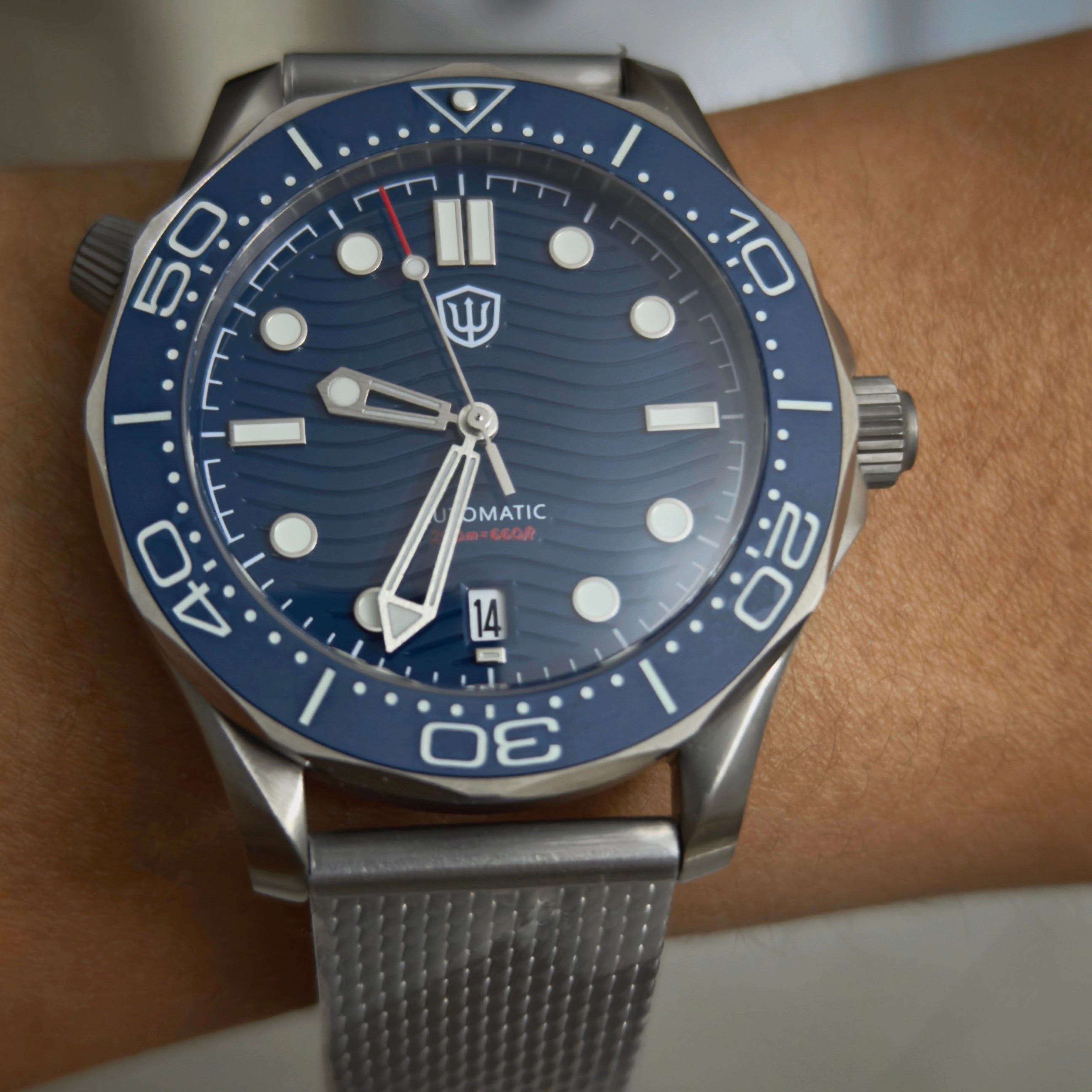 ★EU-Pre-Owned★Watchdives WD007 Titanium NTTD Dive Watch