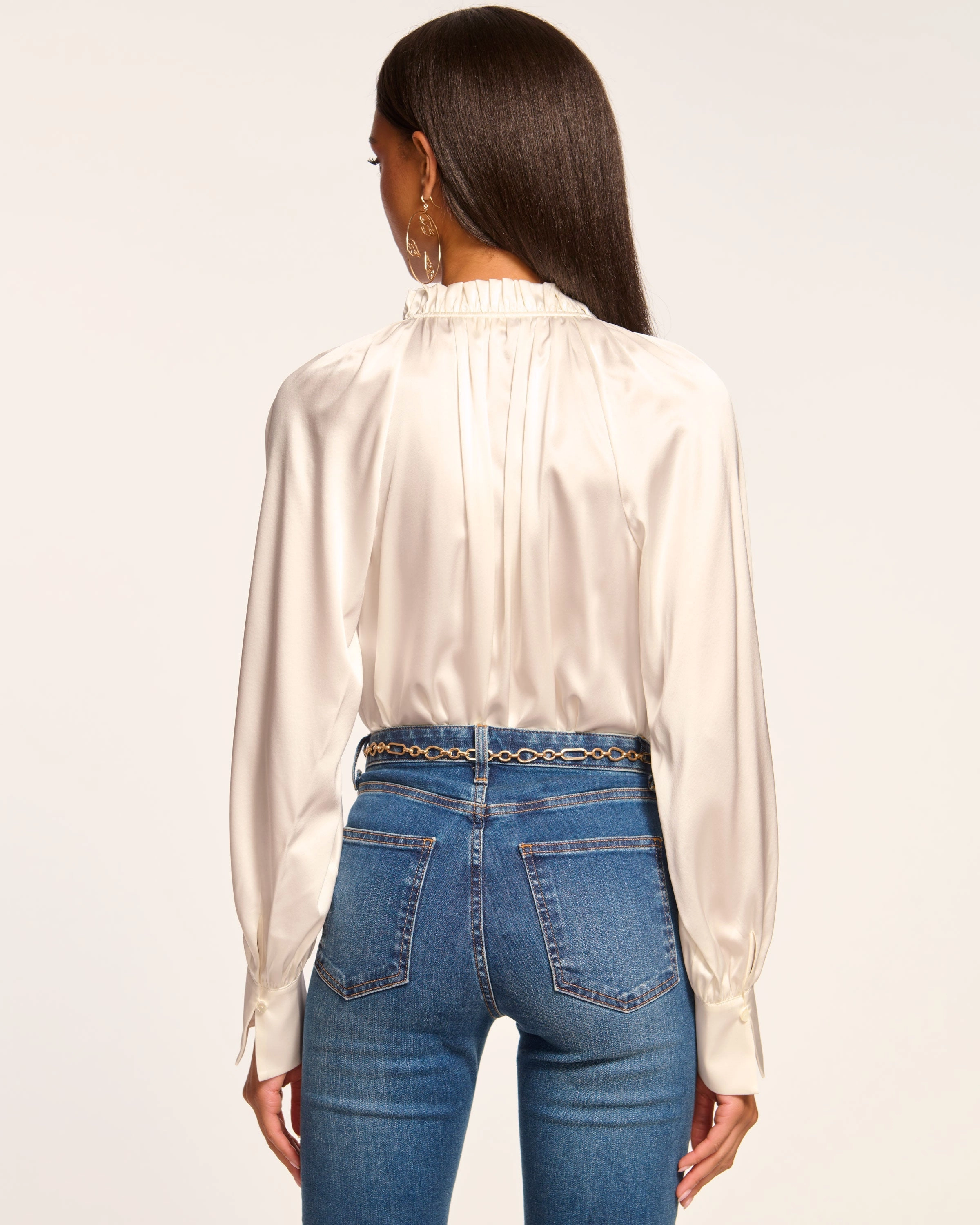 Gayle Silk Long Sleeve Blouse