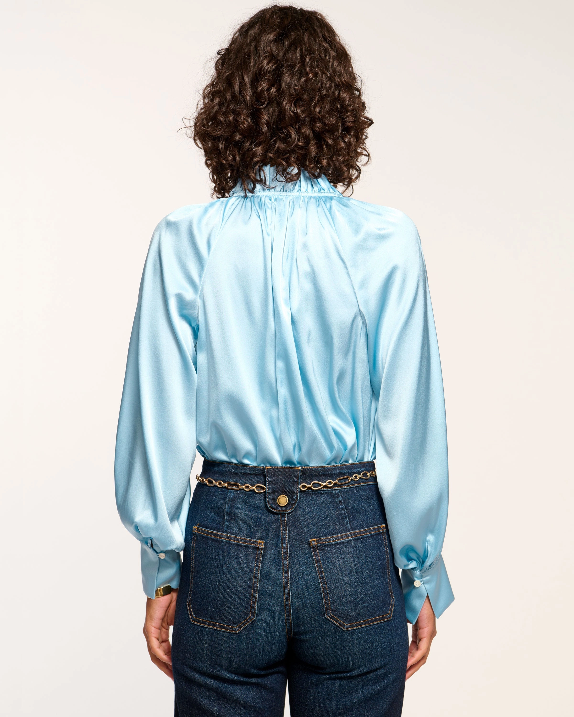 Gayle Silk Long Sleeve Blouse