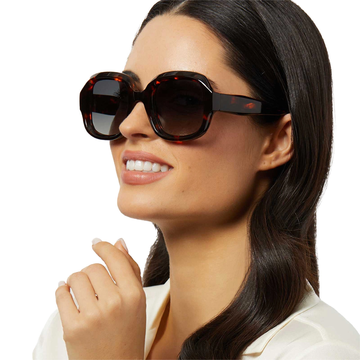 GISELE - RICH TORTOISE   GREY GRADIENT   POLARIZED SUNGLASSES