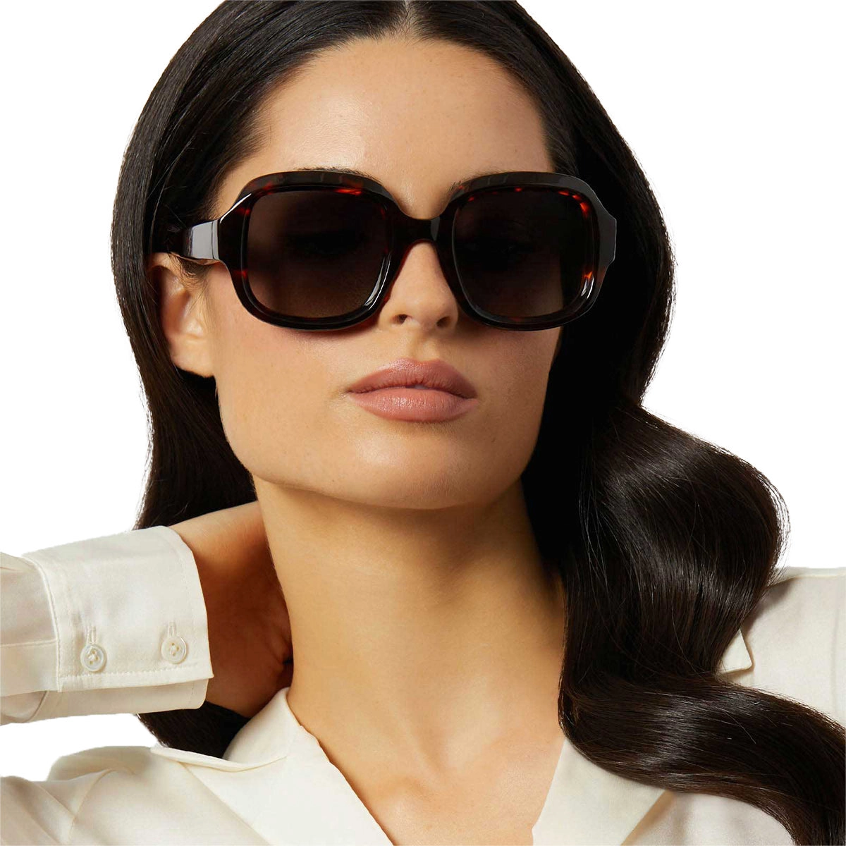 GISELE - RICH TORTOISE   GREY GRADIENT   POLARIZED SUNGLASSES