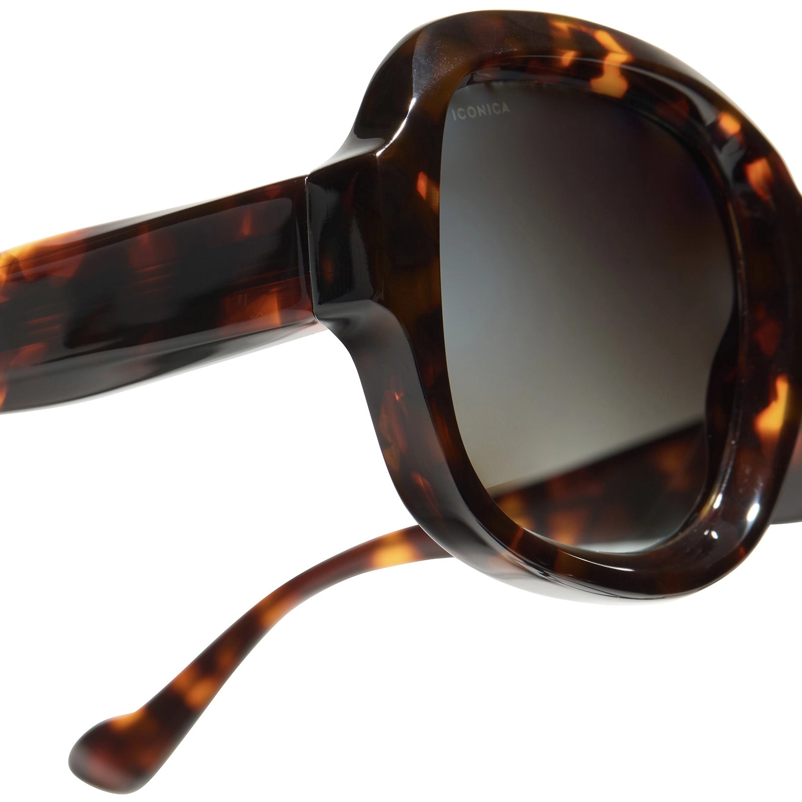 GISELE - RICH TORTOISE   GREY GRADIENT   POLARIZED SUNGLASSES