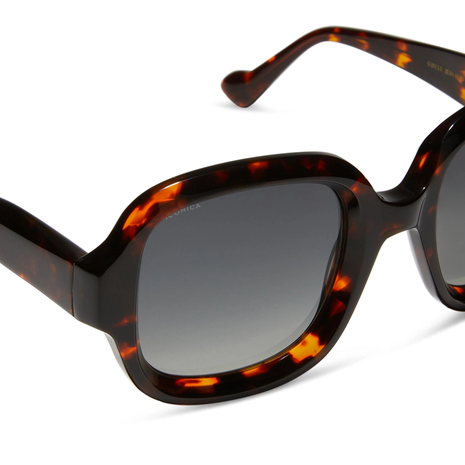 GISELE - RICH TORTOISE   GREY GRADIENT   POLARIZED SUNGLASSES
