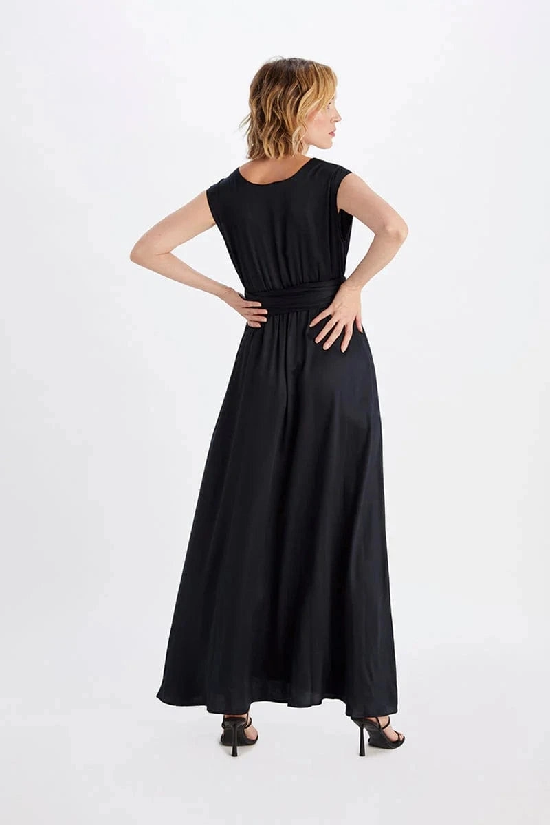 Grace TENCEL™ Modal Vegan Silk Gown | Black