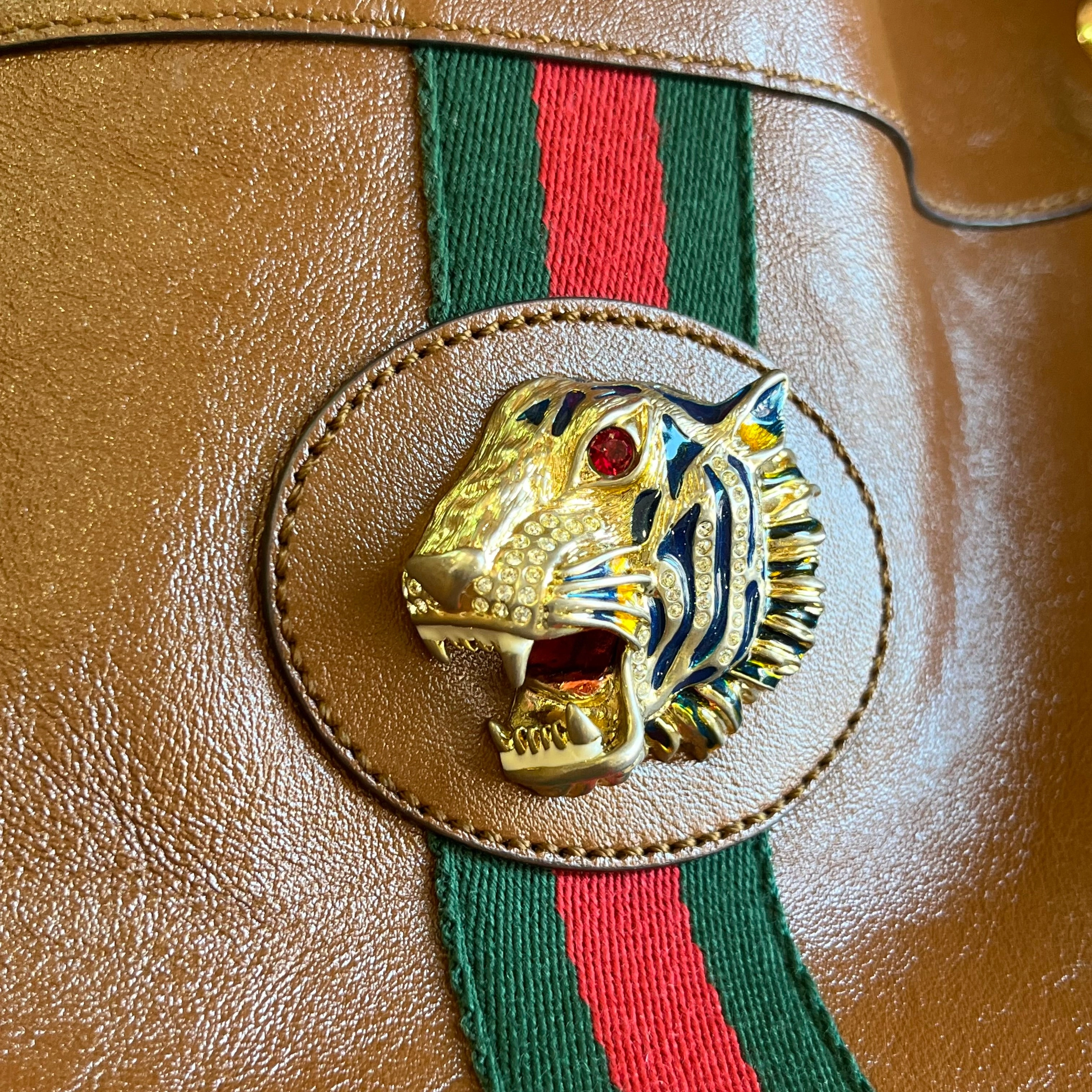 GUCCI Rajah Calfskin Tote Bag