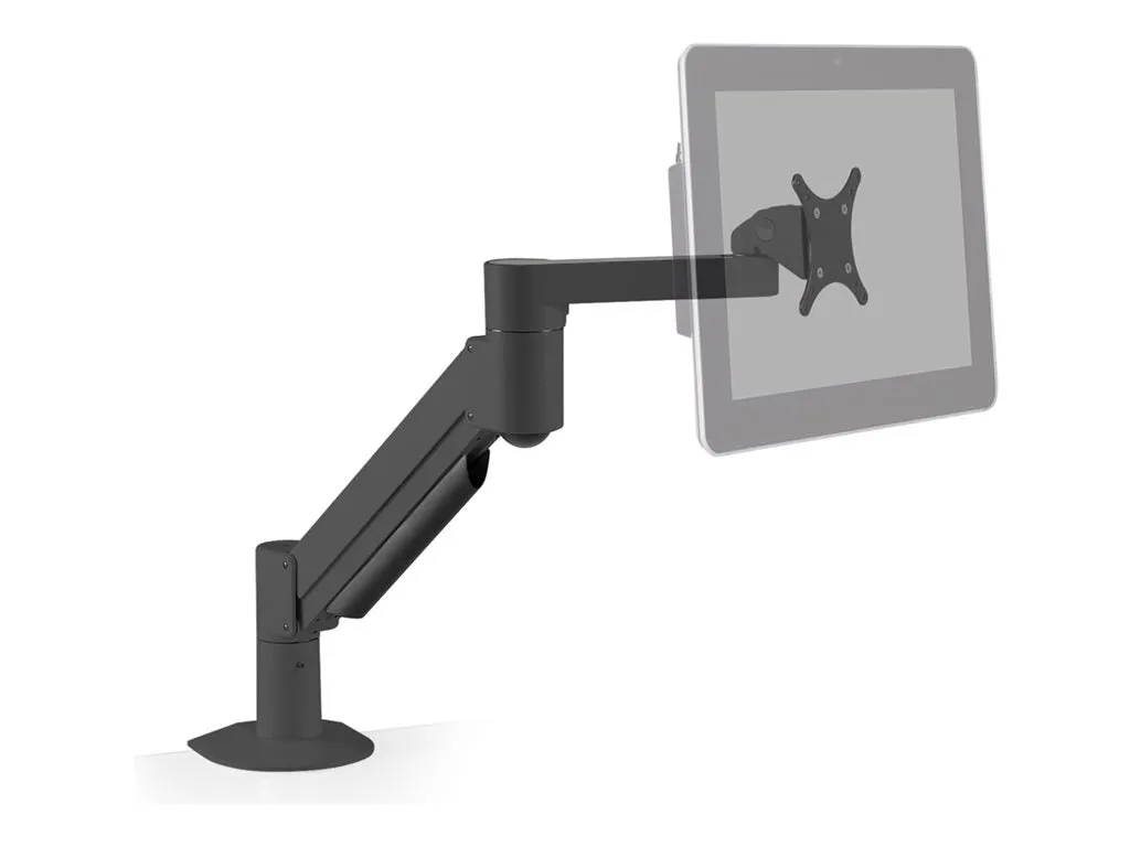 HAT Design Works 7500 - Mounting kit (monitor arm) - for monitor - deluxe - vista black - screen size: up to 43 - desk-mountable" 7500-1000-NM-104