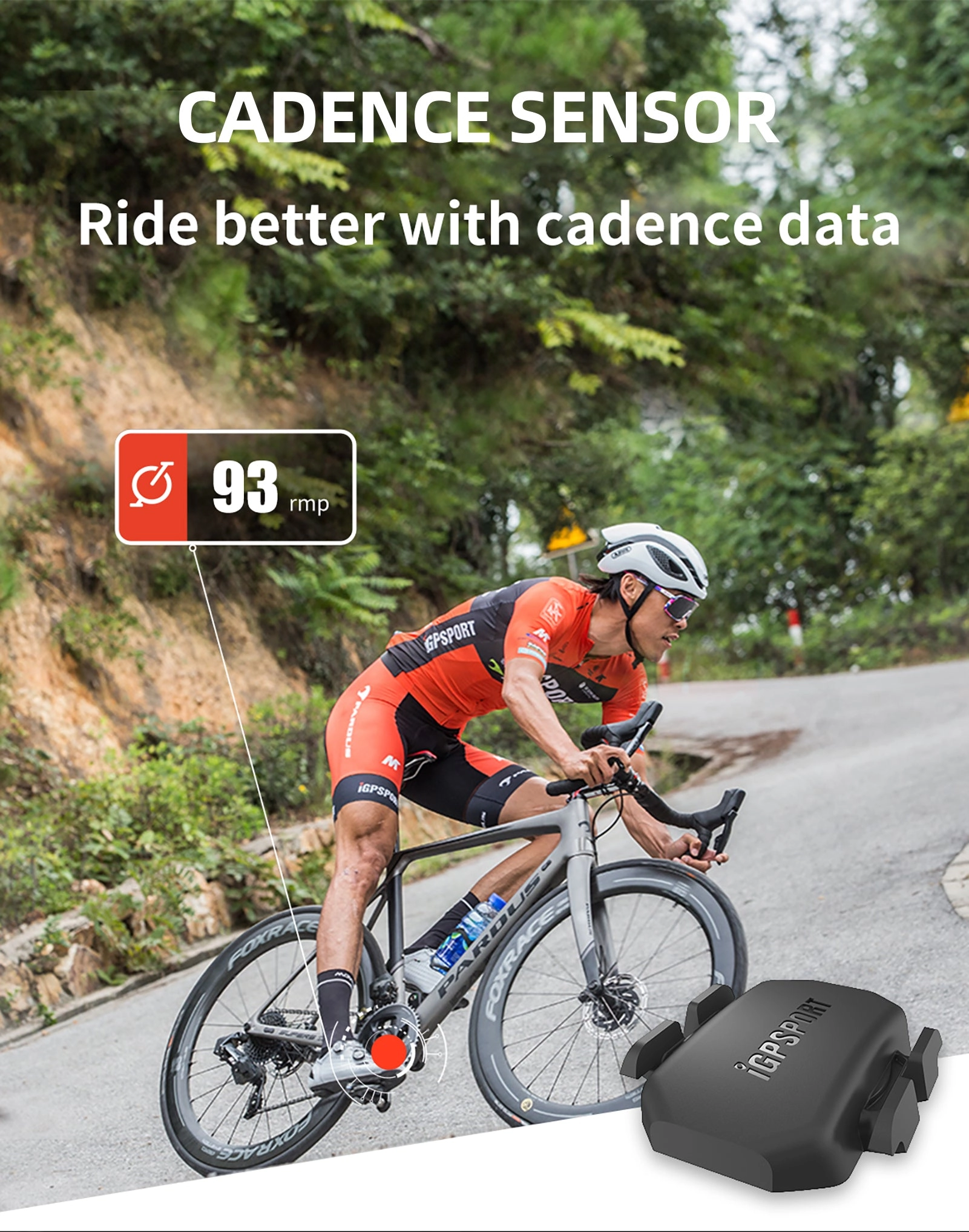 iGPSPORT Bike Speed & Cadence Sensor ANT  Bluetooth 5.0 IPX7 Waterproof