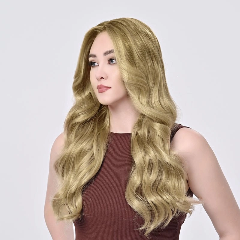 Kiki-24 inches Luxury ombre dark blonde body wave lace wigs