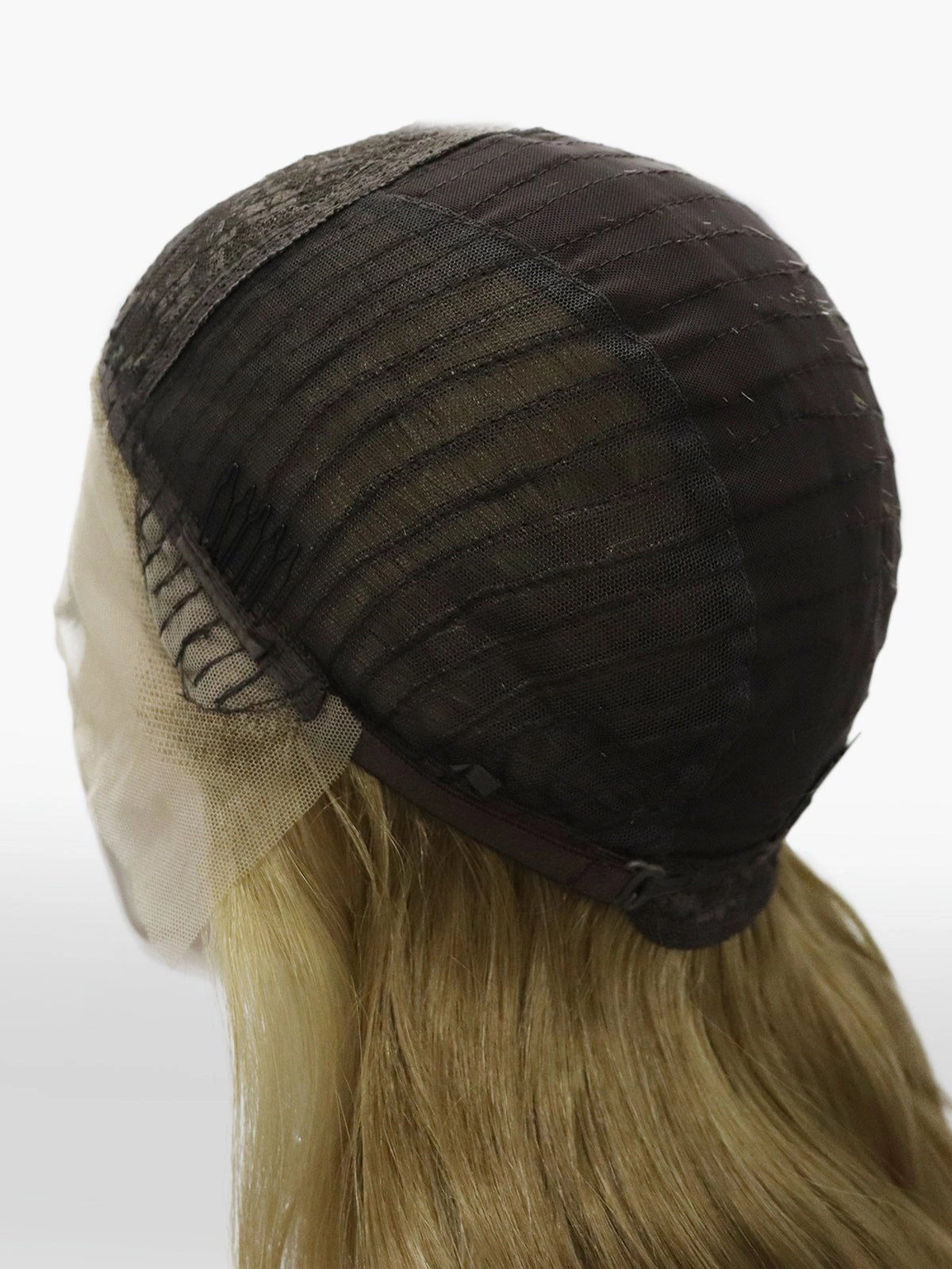 Kiki-24 inches Luxury ombre dark blonde body wave lace wigs