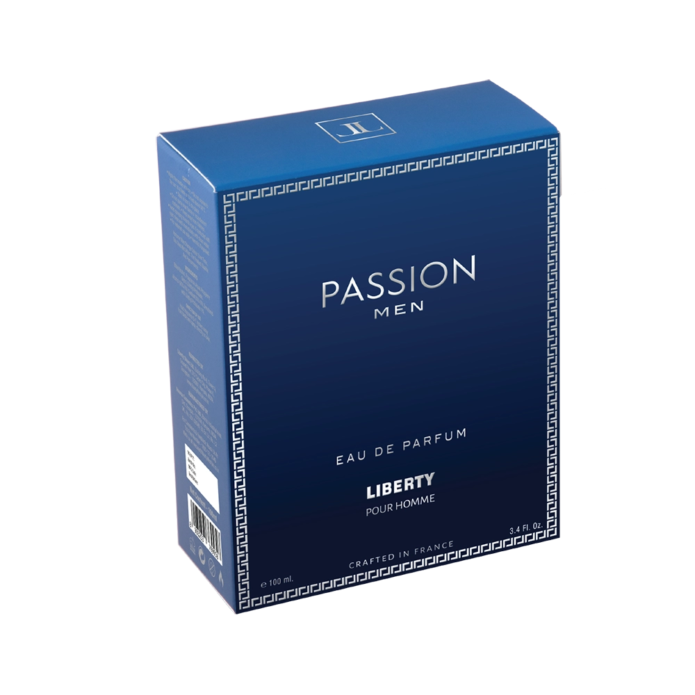 Liberty Luxury Passion Perfume for Men (100ml/3.4Oz), Eau De Parfum (EDP), Crafted in France, Long Lasting Smell, Spicy Notes.