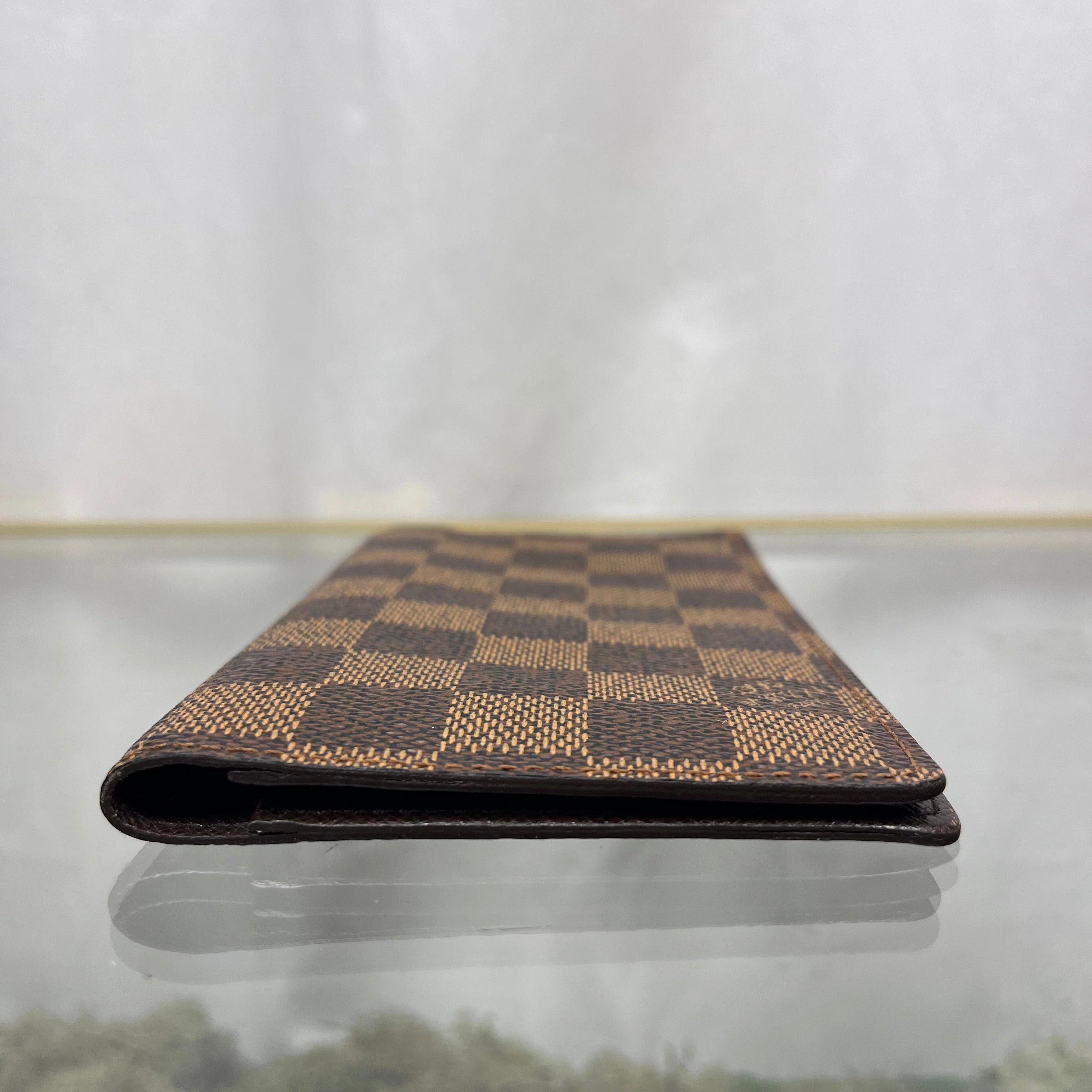 LOUIS VUITTON Damier Ebene Checkbook Wallet