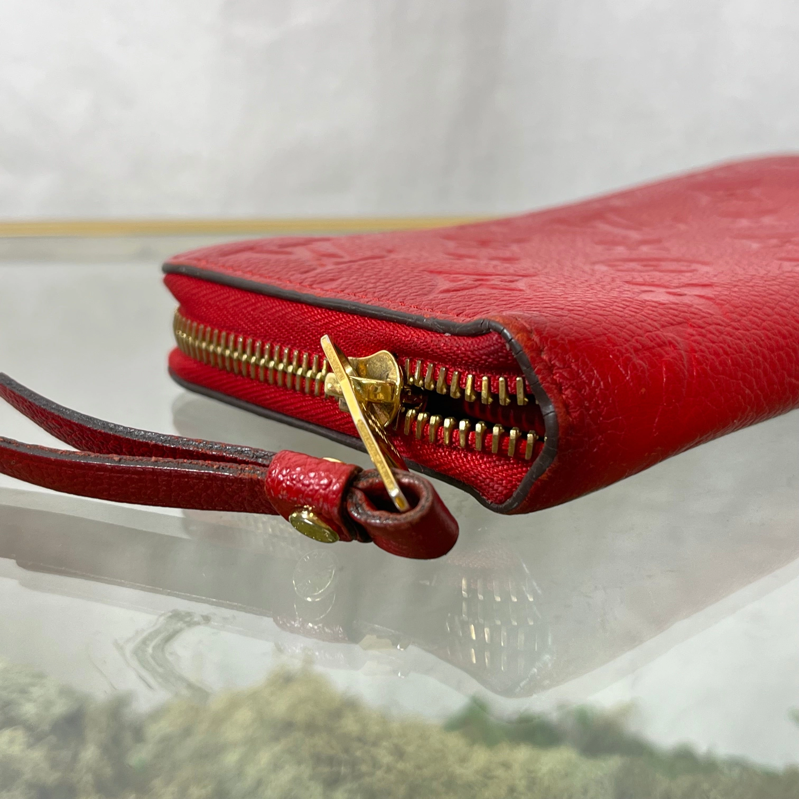 LOUIS VUITTON Jaipur Monogram Empreinte Leather Zippy Wallet
