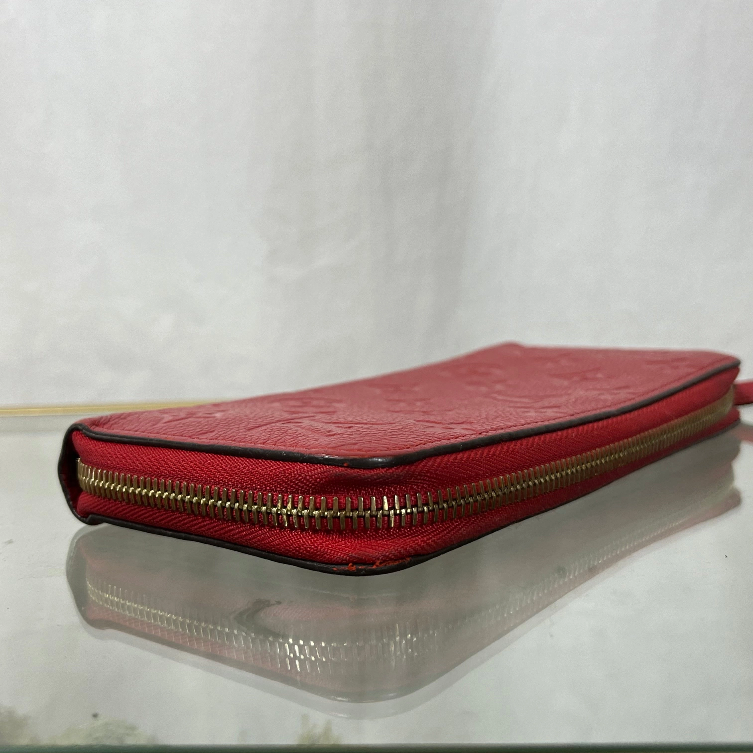 LOUIS VUITTON Jaipur Monogram Empreinte Leather Zippy Wallet