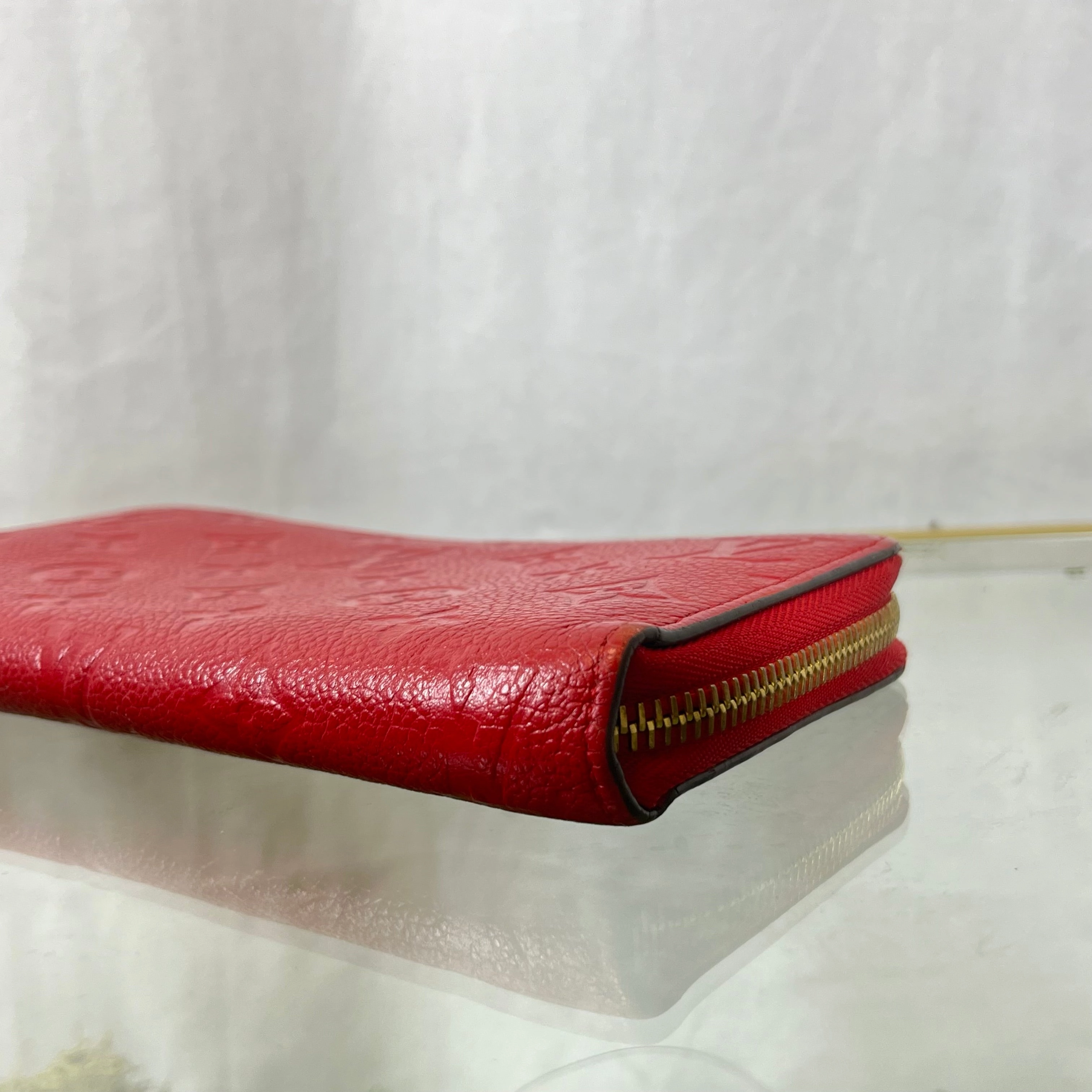 LOUIS VUITTON Jaipur Monogram Empreinte Leather Zippy Wallet