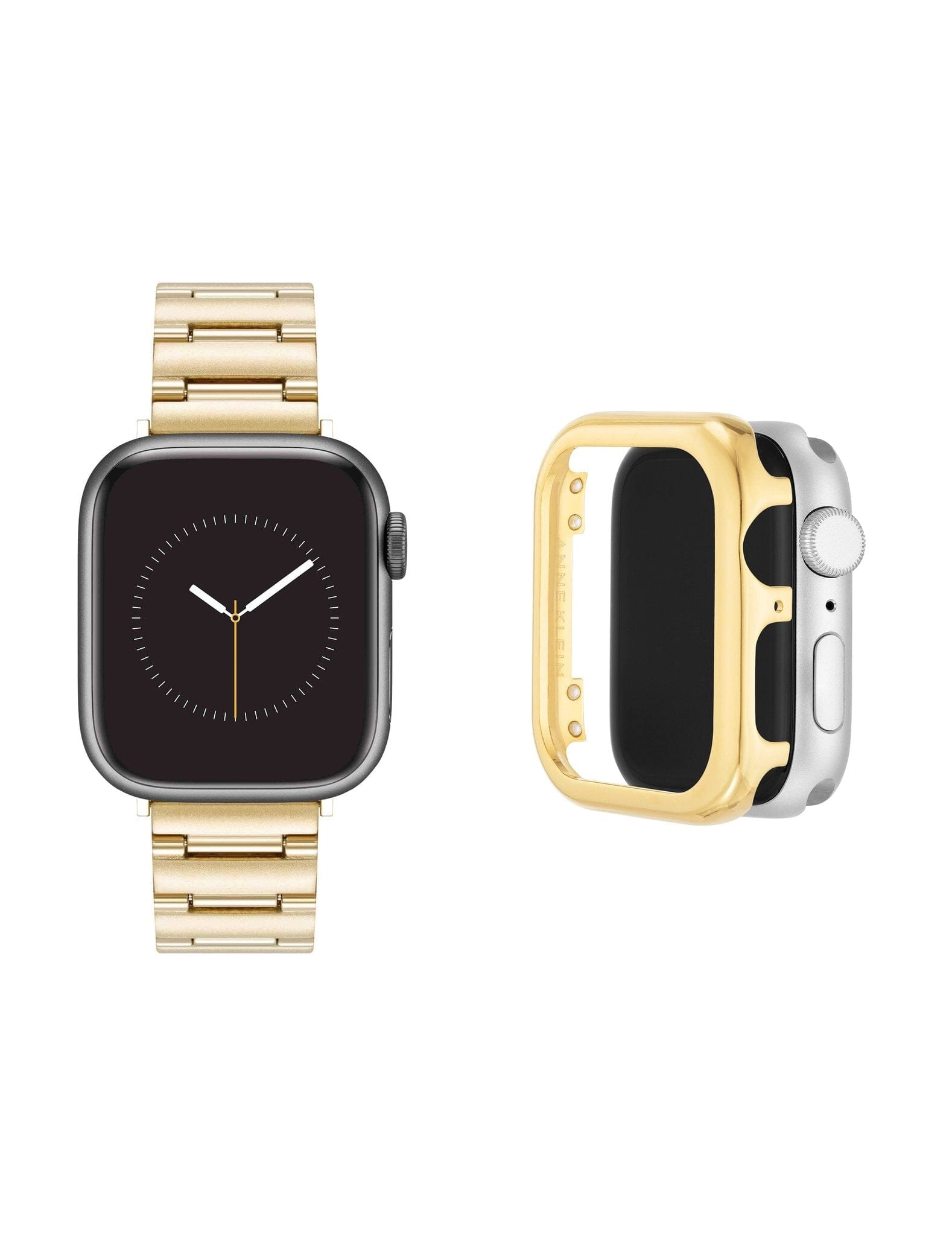 Metal Link Band and Protective Case Bundle